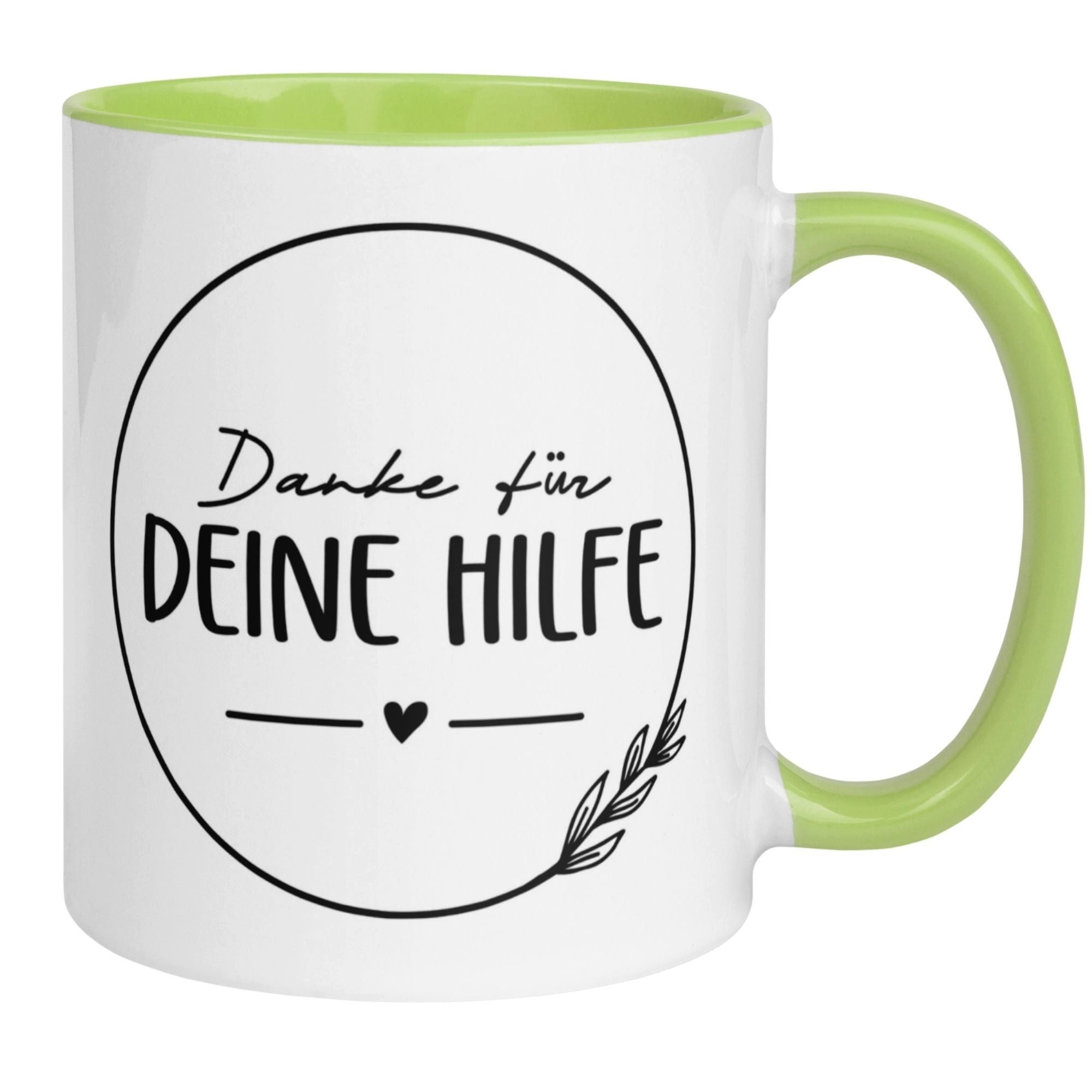 Momentals Tasse Danke – „Ein herzliches Danke für deine Hilfe“ – Dankeschön Geschenke, Beidseitiger Druck · Links- & Rechtshänder · Spülmaschinenfest
