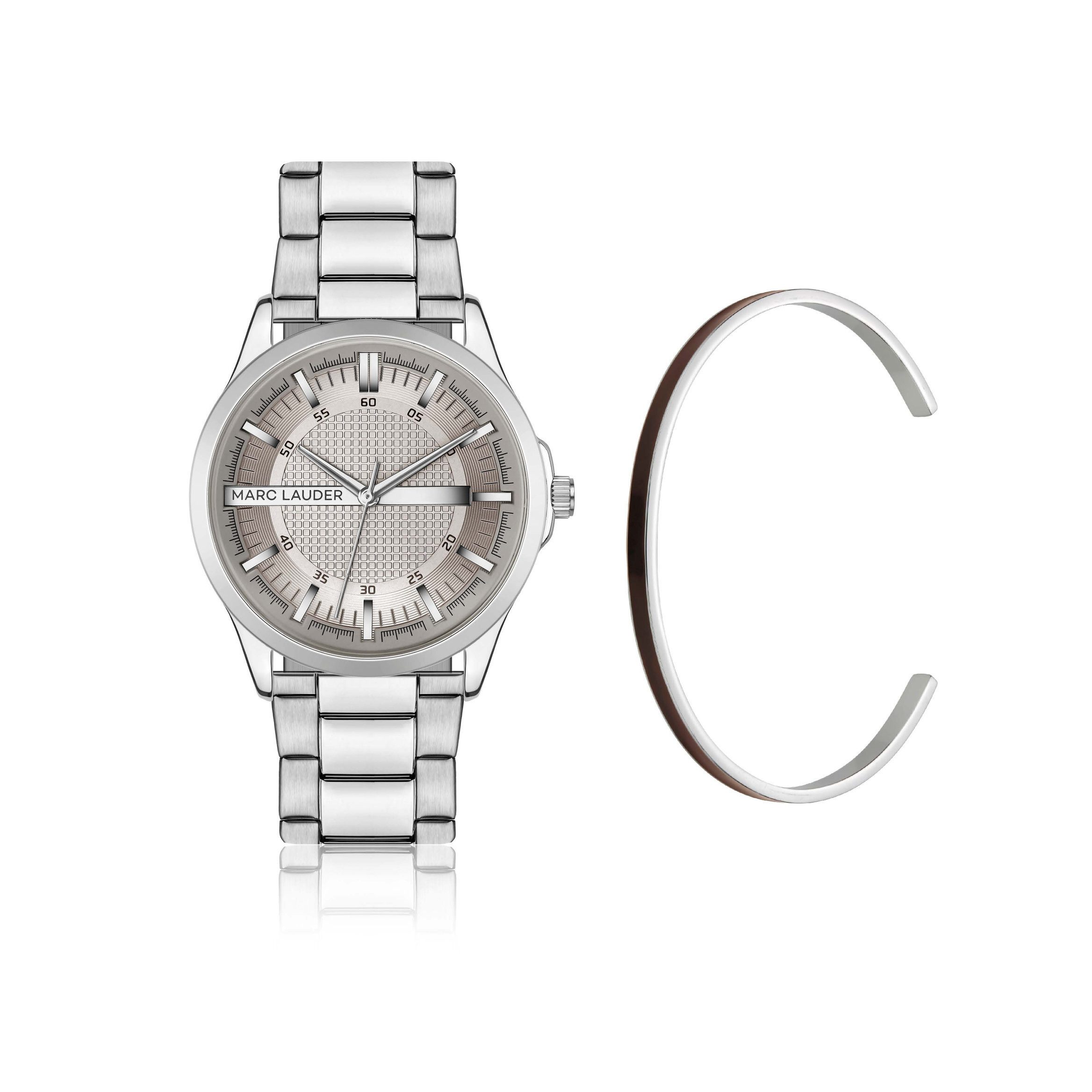 MARC LAUDER Quarzuhr SMF5-1 Alvero Silver Link