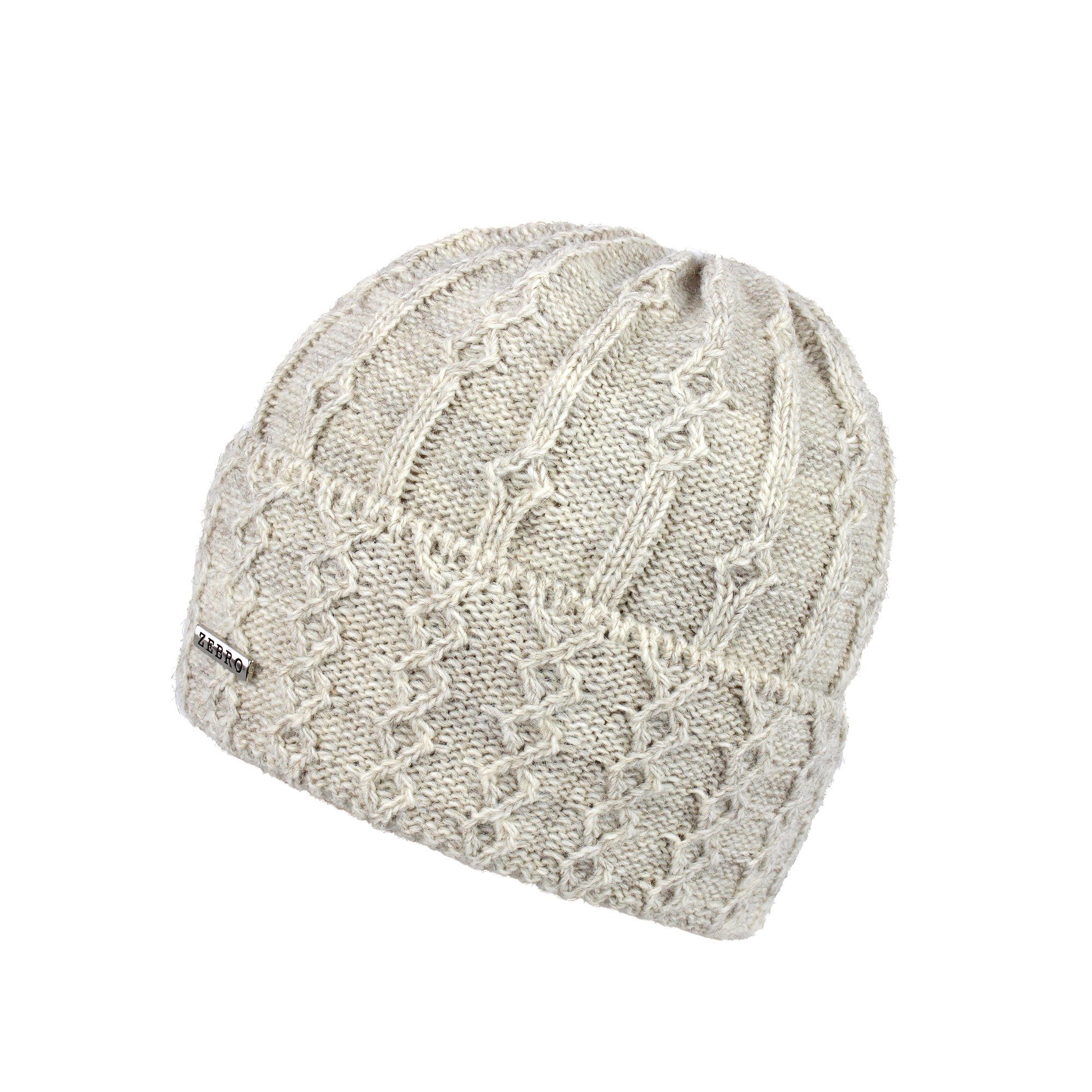 ZEBRO Strickmütze "Scarlett" warmes Innenfleece günstig online kaufen