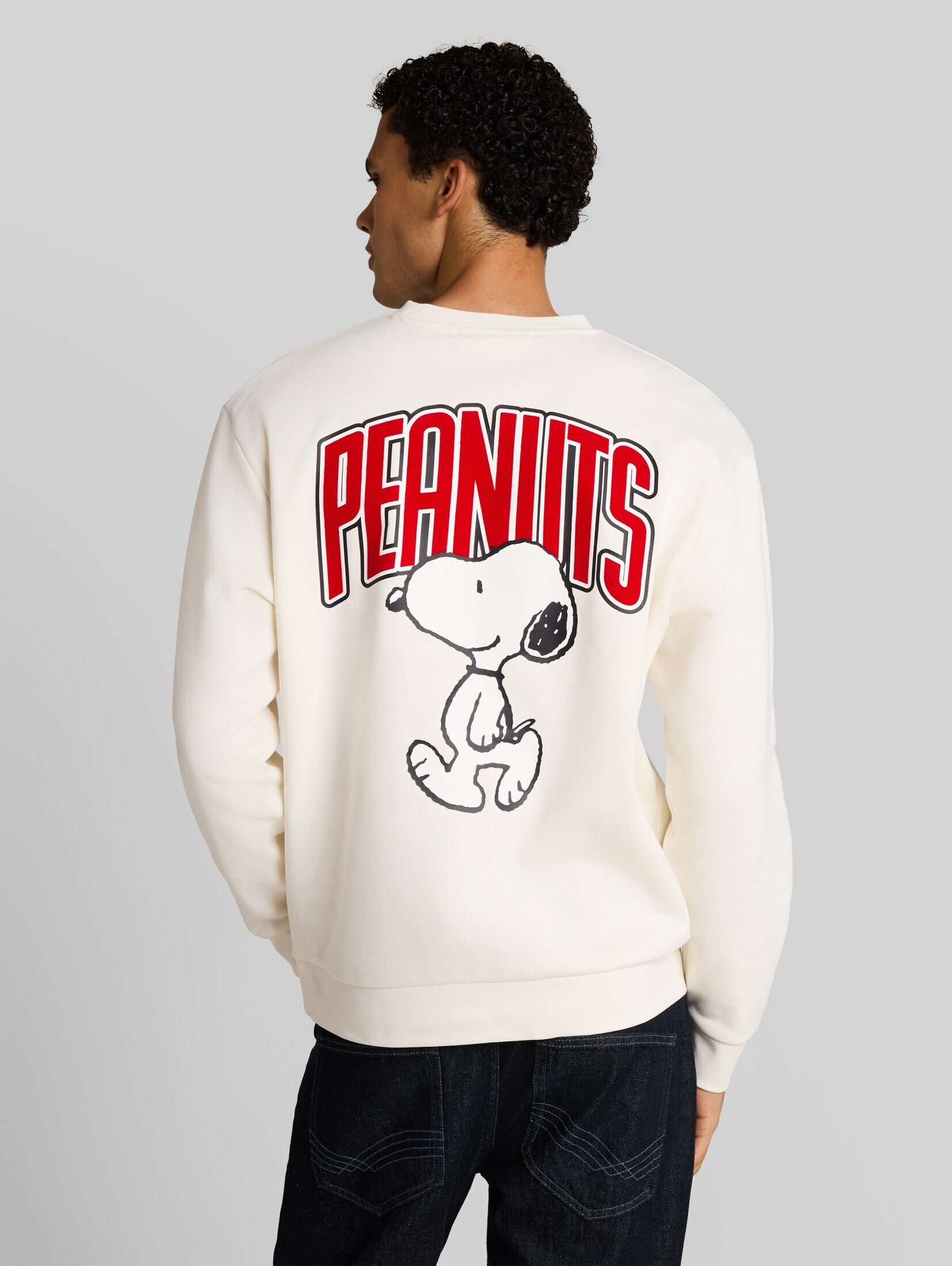 TOM TAILOR Denim Sweatshirt Strick & Sweatshirts Relaxed Fit Sweatshirt mit Snoopy-Rückenprint