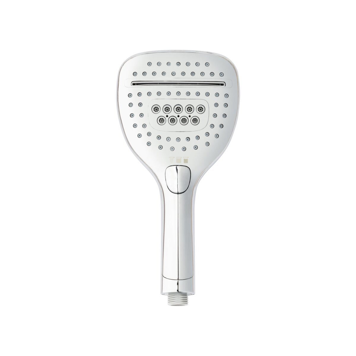 LIVARNO Regenduschkopf Multifunktions Duschkopf + Brauseschlauch + Wasserspareinsatz, (Multifunktonsduschkopf-Set, 5-tlg., Duschkopf, Brauseschlauch, Dichtungen, Wasserspareinsatz), ABS-verchromt, 3 Strahlarten, Wasserspareinsatz