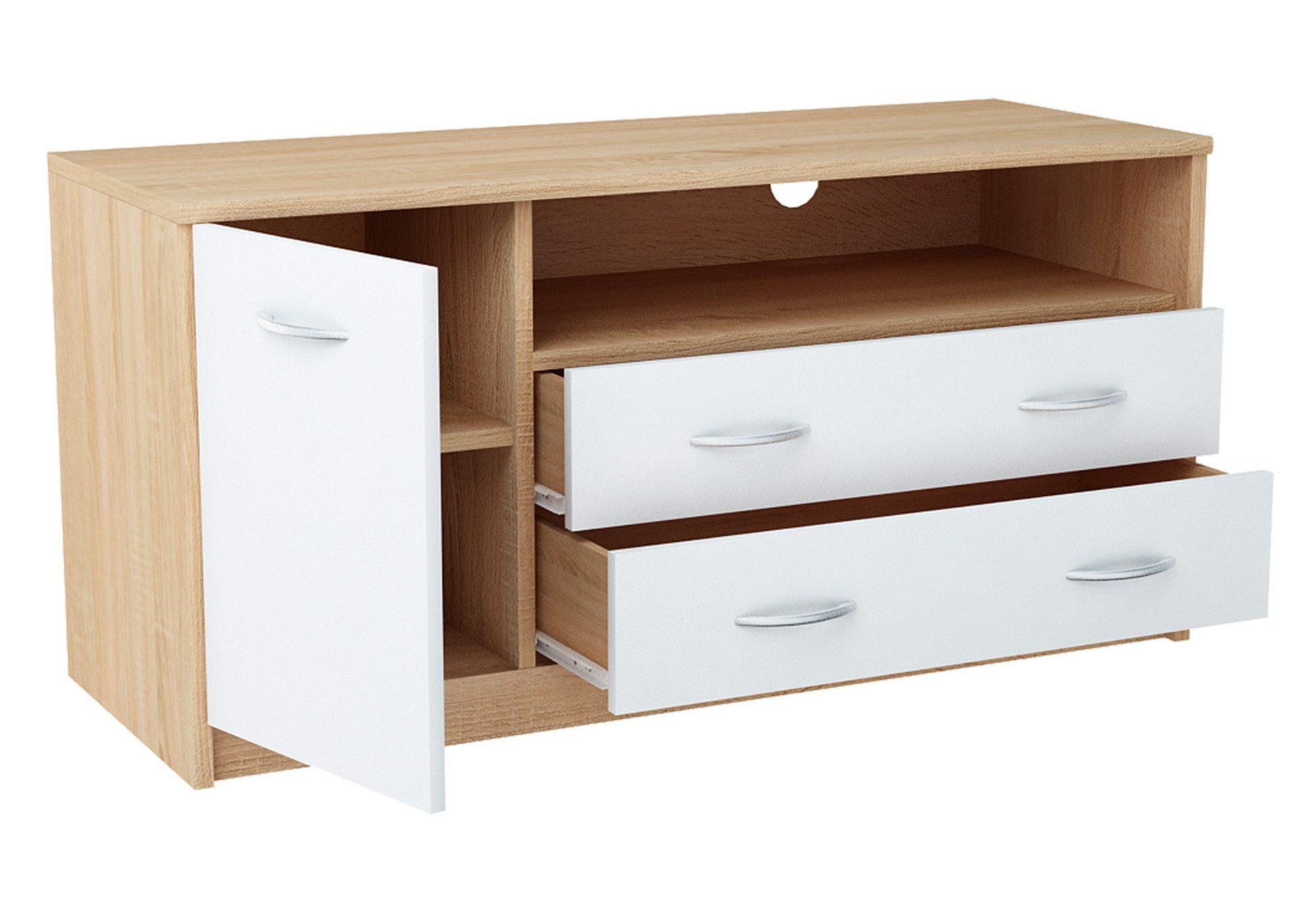 Home Collective TV-Schrank 110cm breit Lowboard günstig online kaufen