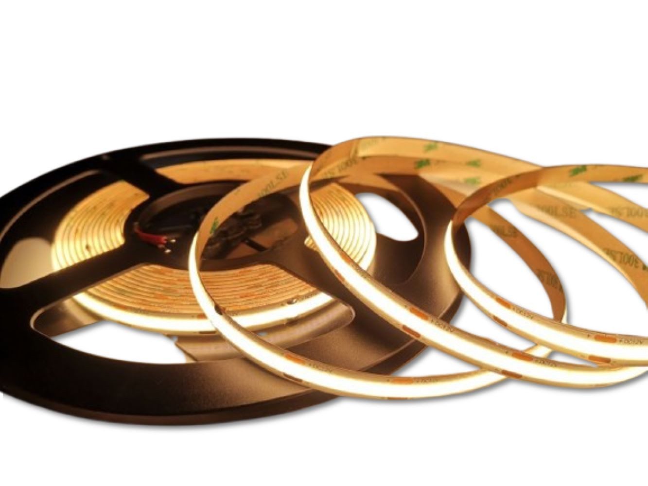 XENON LED Stripe 5054 LED Band COB LED 12 Volt 5m 990 Lumen pro Meter IP20 Warm Weiß