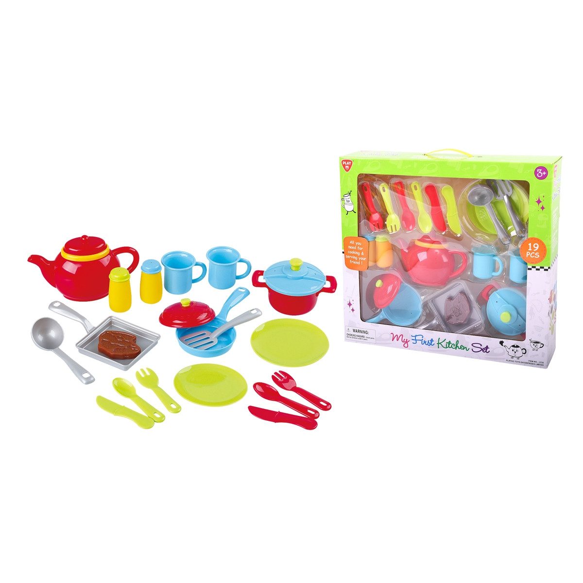 Playgo Spielgeschirr Küchengeschirr 19 Teile