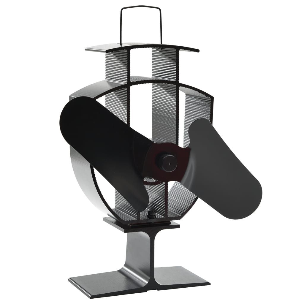 vidaXL Kaminventilator 21 x 105 x 225 cm 2 Flgel Kaminofen Ventilator Wärmebetriebener Kaminv