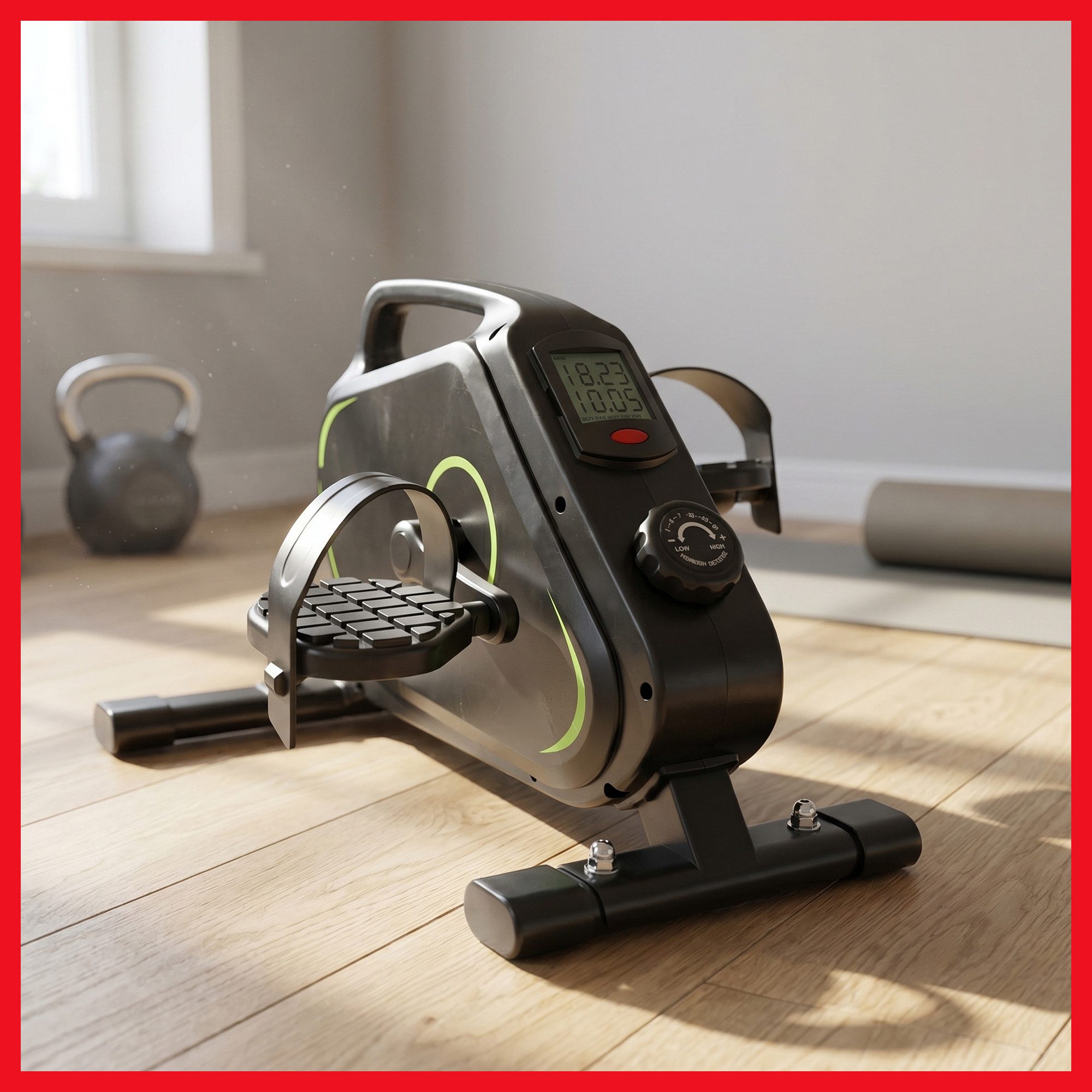 Levivo Heimtrainer Pedaltrainer, 16Stufen, CE Zertifiziert,Deskbike, Schreibtisch Fahrrad
