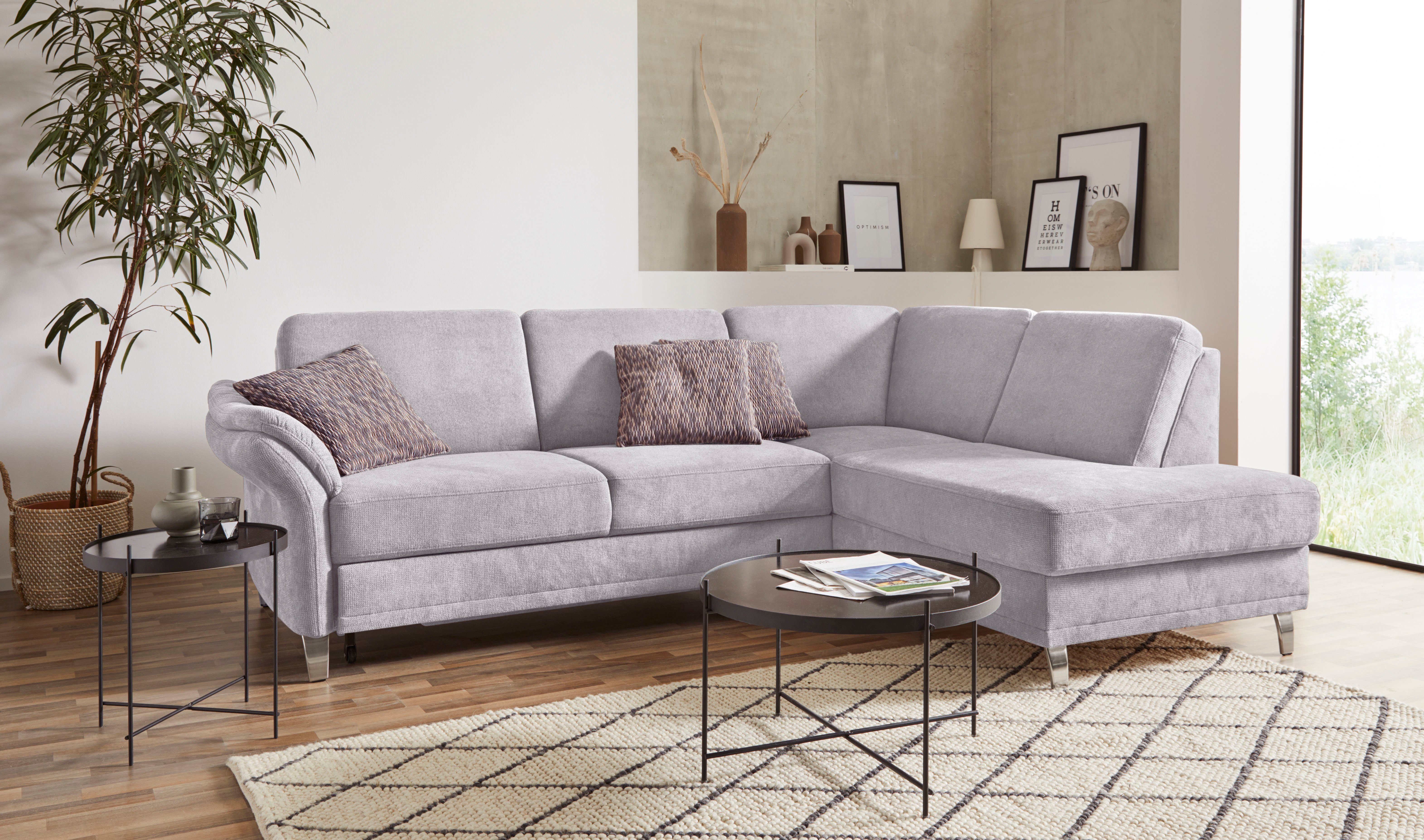 sit&more Ecksofa Clio L-Form, wahlweise mit Schlaffunktion und Bettkasten, inklusive Federkern