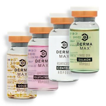 Dermamax Gesichtsserum DERMAMAX Booster Serum Premium Treatment Ampulle Ideal für Microneedling mit Dermaroller, Dermapen oder MTS speziell für Problemhaut GLUTATHIONE 8ml