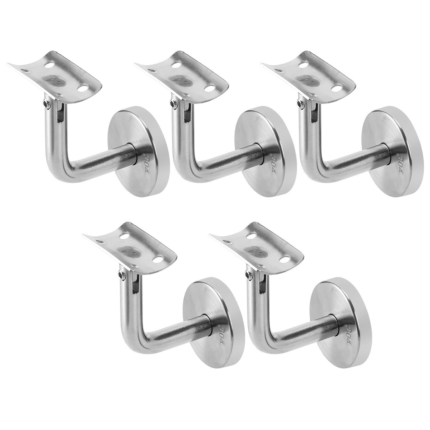 Clanmacy Treppengeländer Handlaufträger 5x Handlaufhalter Edelstahl Gelände günstig online kaufen