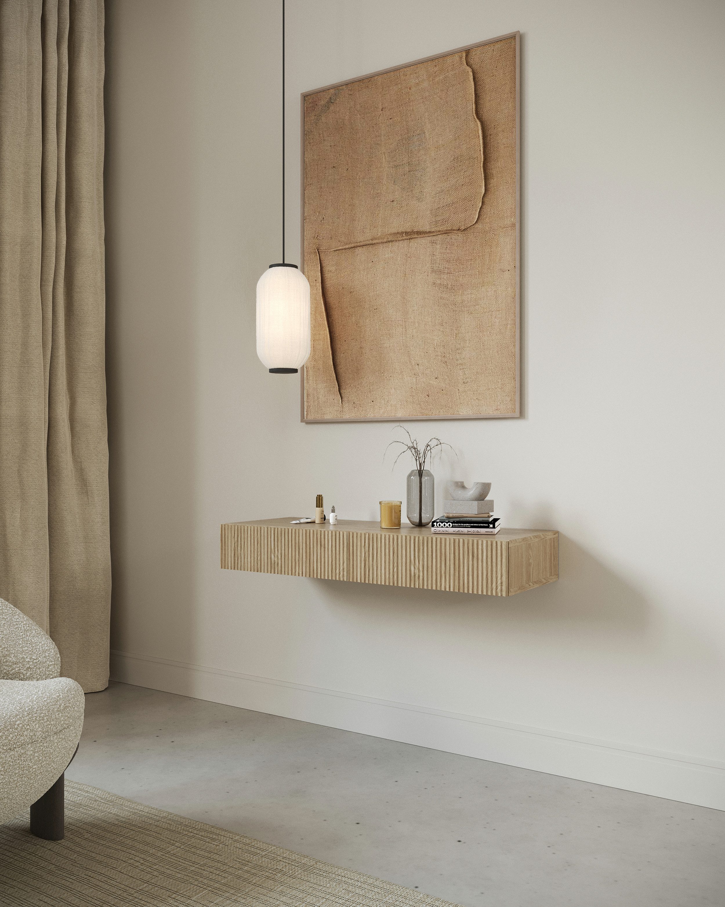 Selsey Schminktisch NOLIE, mit 2 Schubladen, Holznachbildung,110 cm