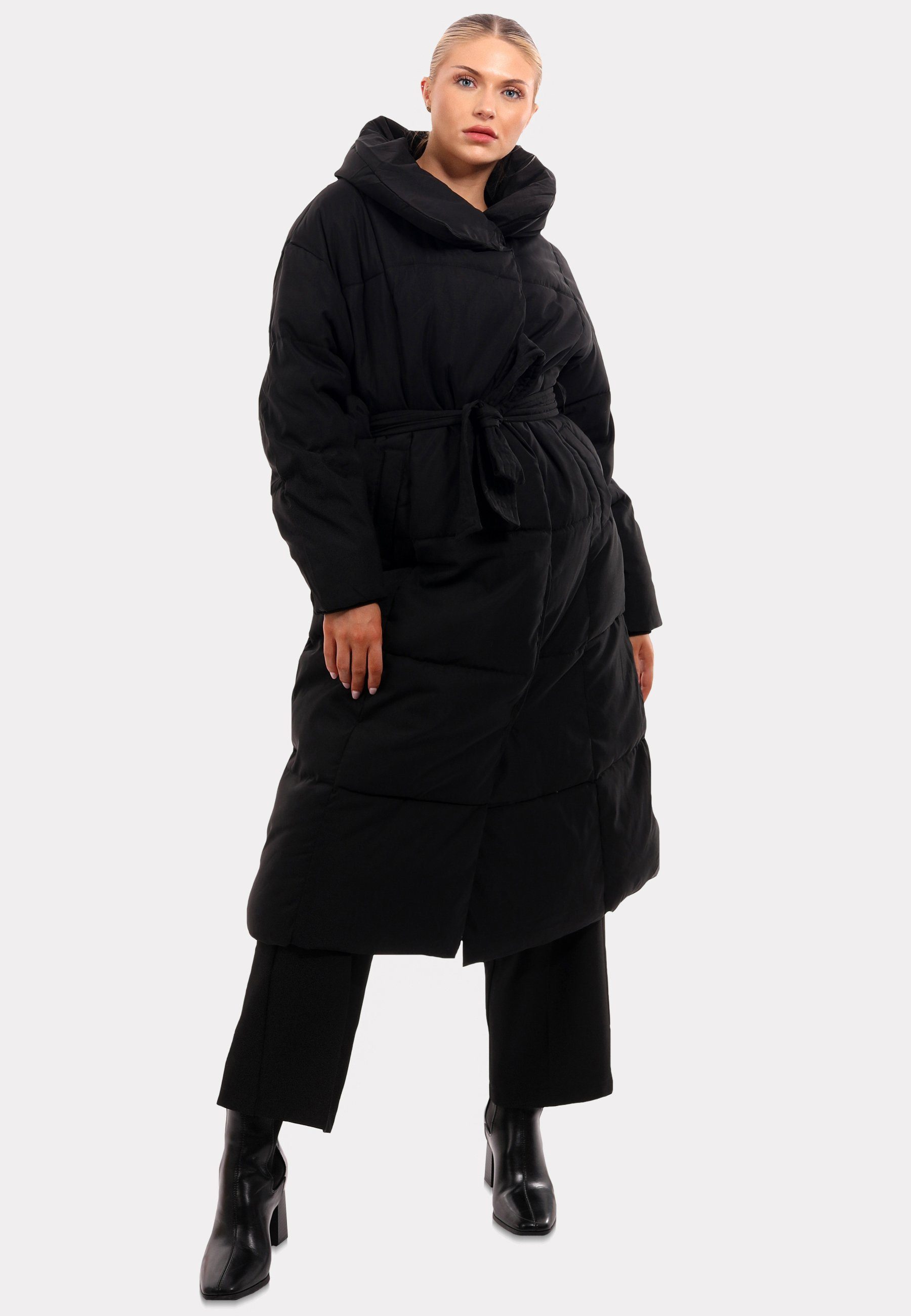 & Mantel mit YC Winterliches Stehkragen Wintermantel Stehkragen Fashion Design-Highlight: mit Markantem Style