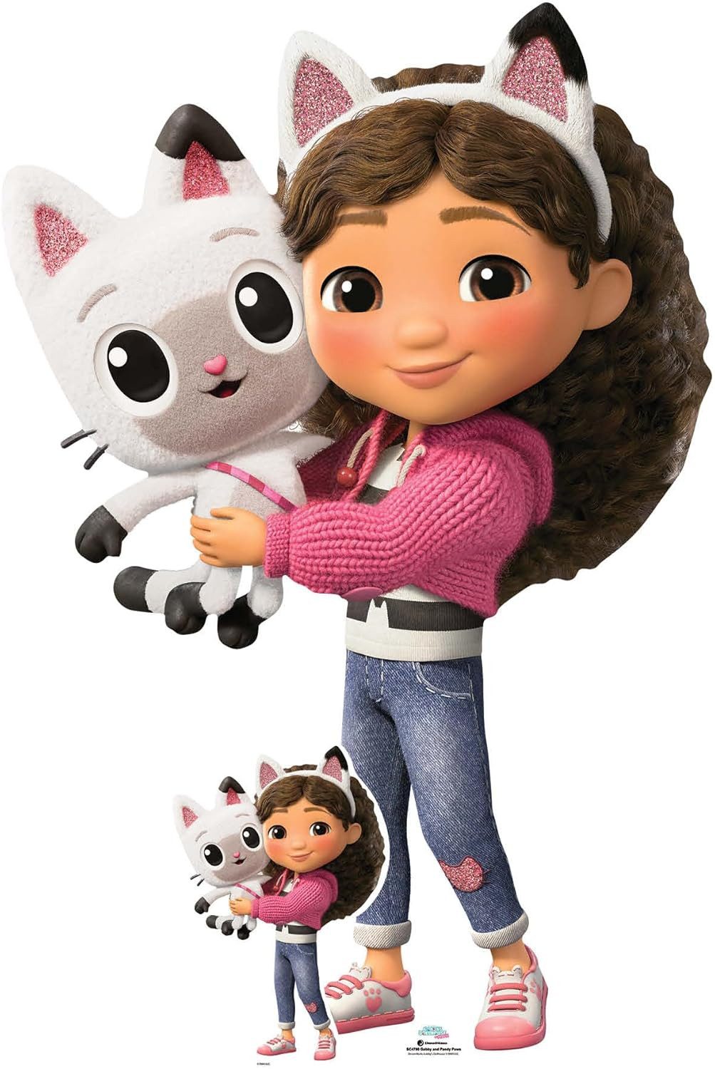 Dekofigur Gabby Dollhouse - Pandy Paws - Pappaufsteller - 91x136 cm