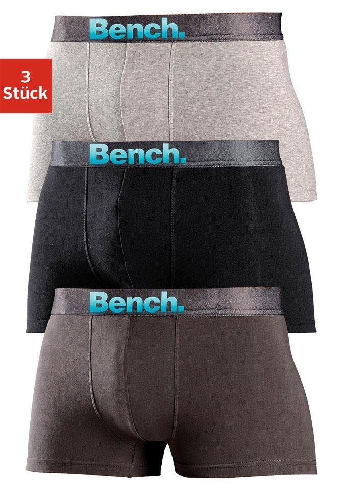 Bench. Boxer Boxershorts für Herren (Packung, 3-St) Unterhosen mit Logo Web günstig online kaufen