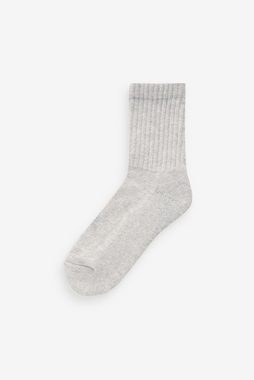 Next Kurzsocken Gerippte Socken mit gepolsterter Sohle, 4er-Pack (4-Paar)