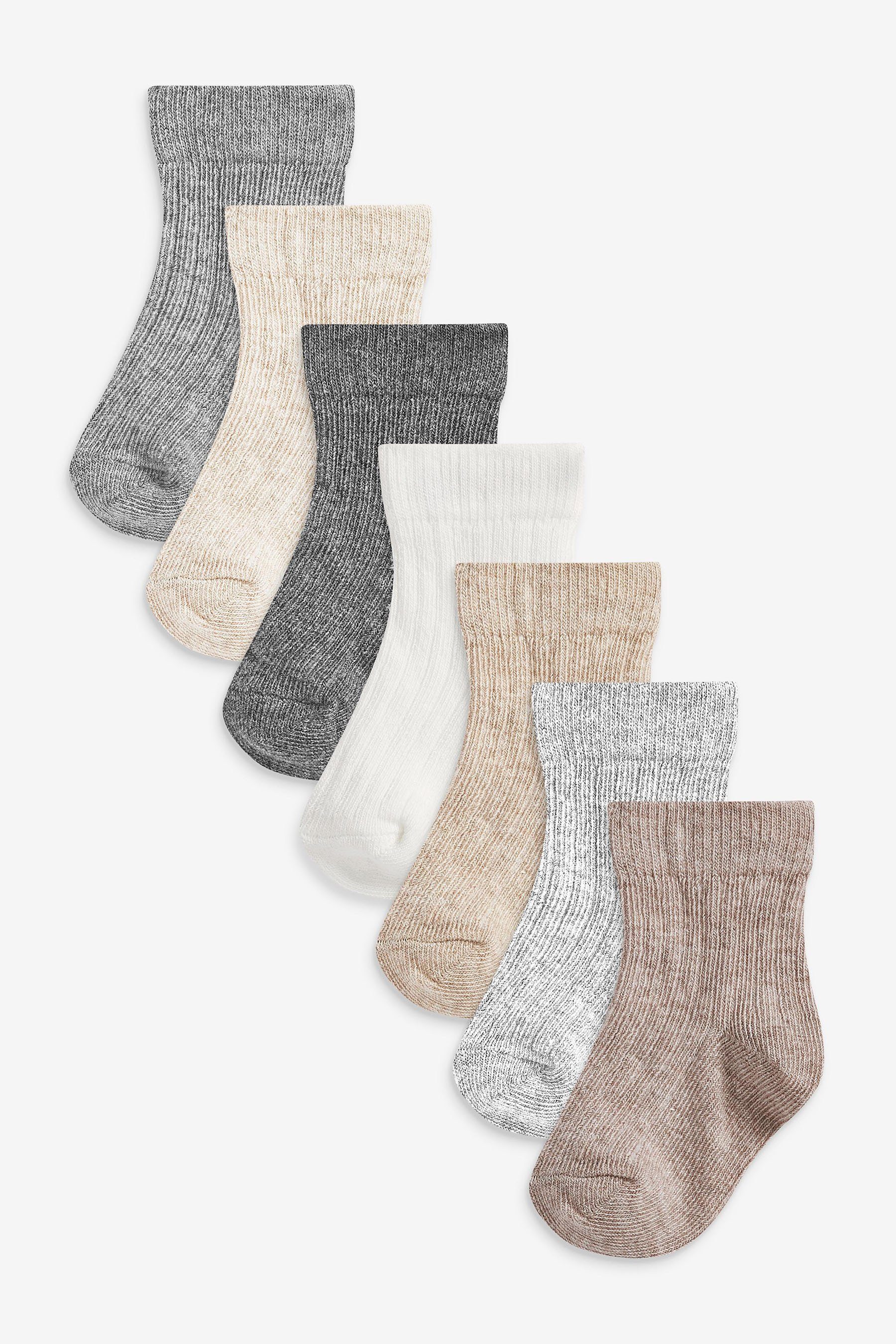 Next Kurzsocken Gerippte Socken im 7er-Set (7-Paar)