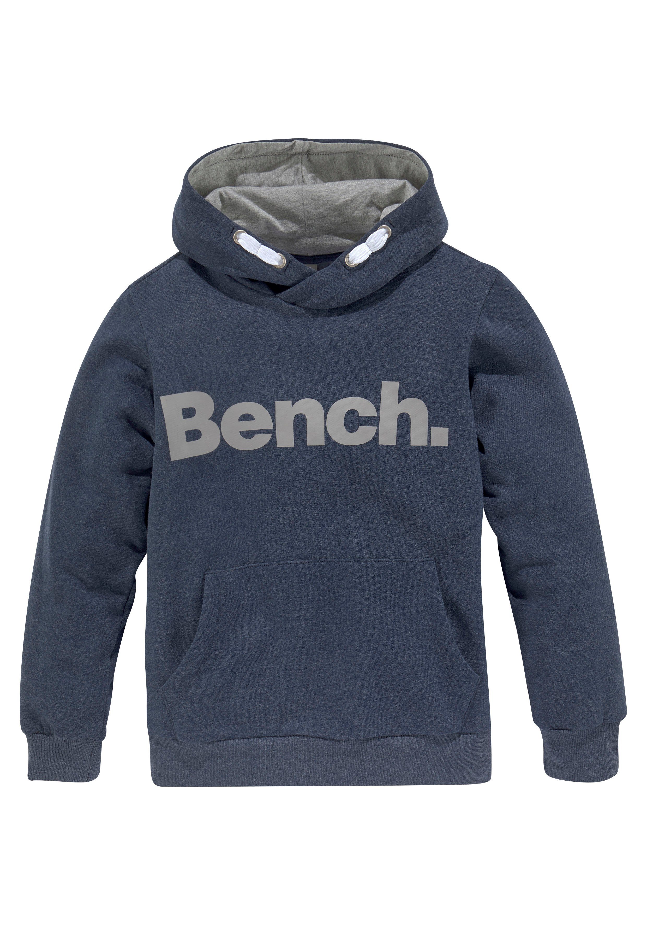 Bench. Kapuzensweatshirt vorn Basic mit großem Logo-Druck