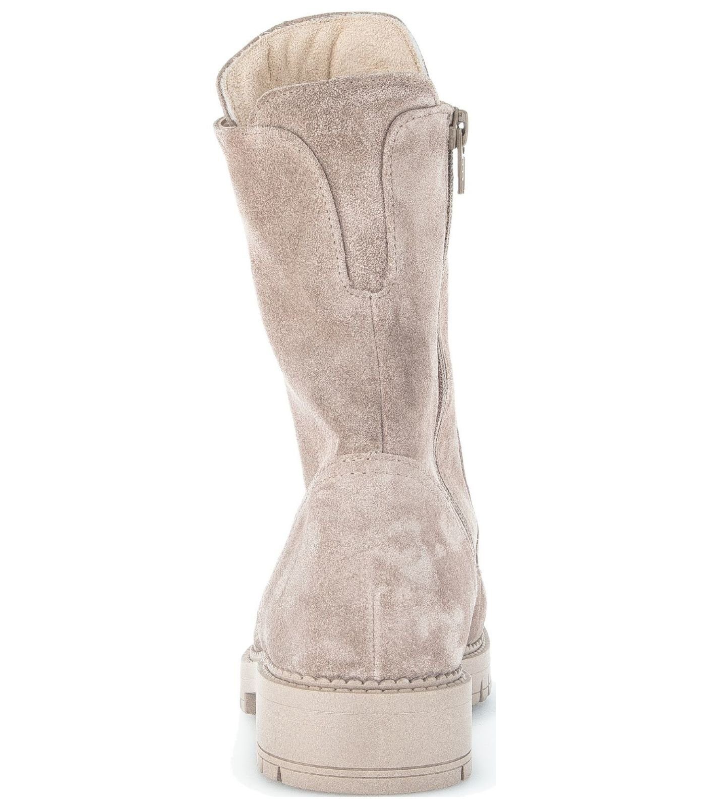 Stiefelette Schnürstiefelette 39) / Gabor Beige (muschel Veloursleder