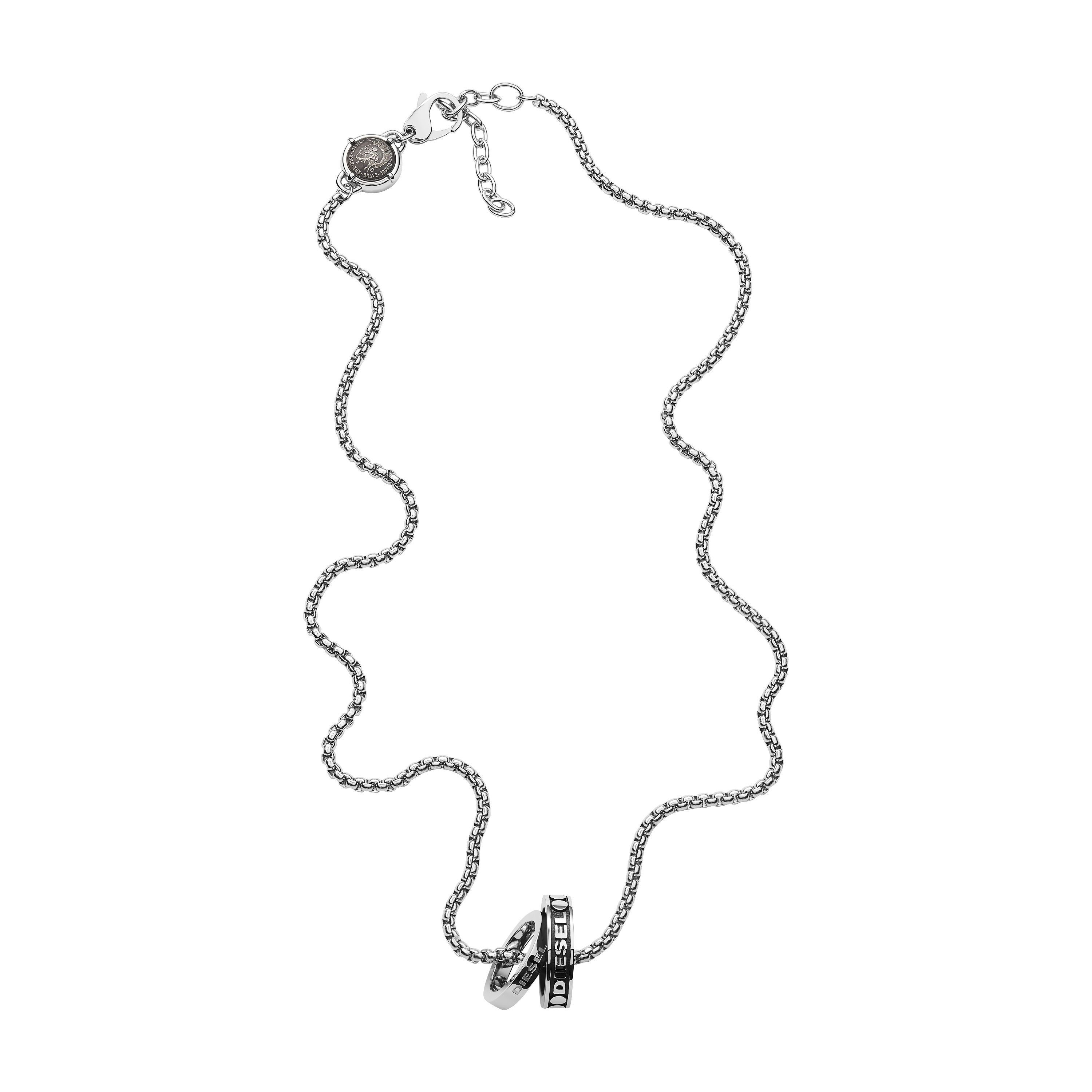 Diesel Edelstahlkette Edelstahl silberfa...