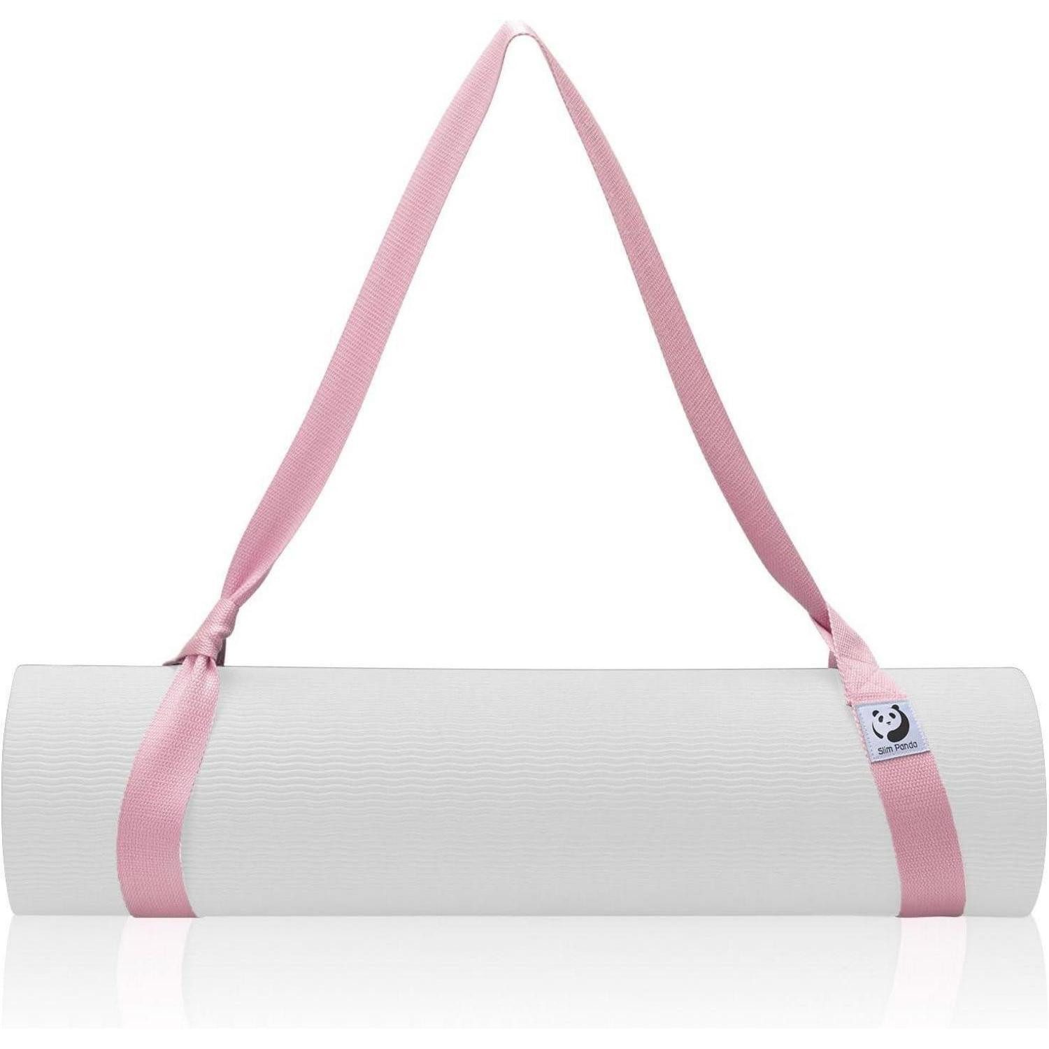 Yogagurt Tragegurt Yogamatte Baumwolle verstellbar elastisch Hellrosa