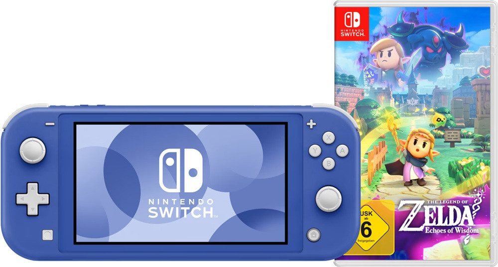 Nintendo Switch Lite Blau + Zelda: Echoes of Wisdom Controller