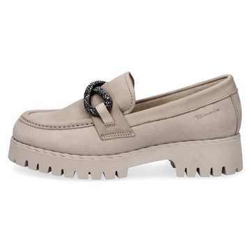 Tamaris Tamaris Damen Leder Slipper taupe Slipper