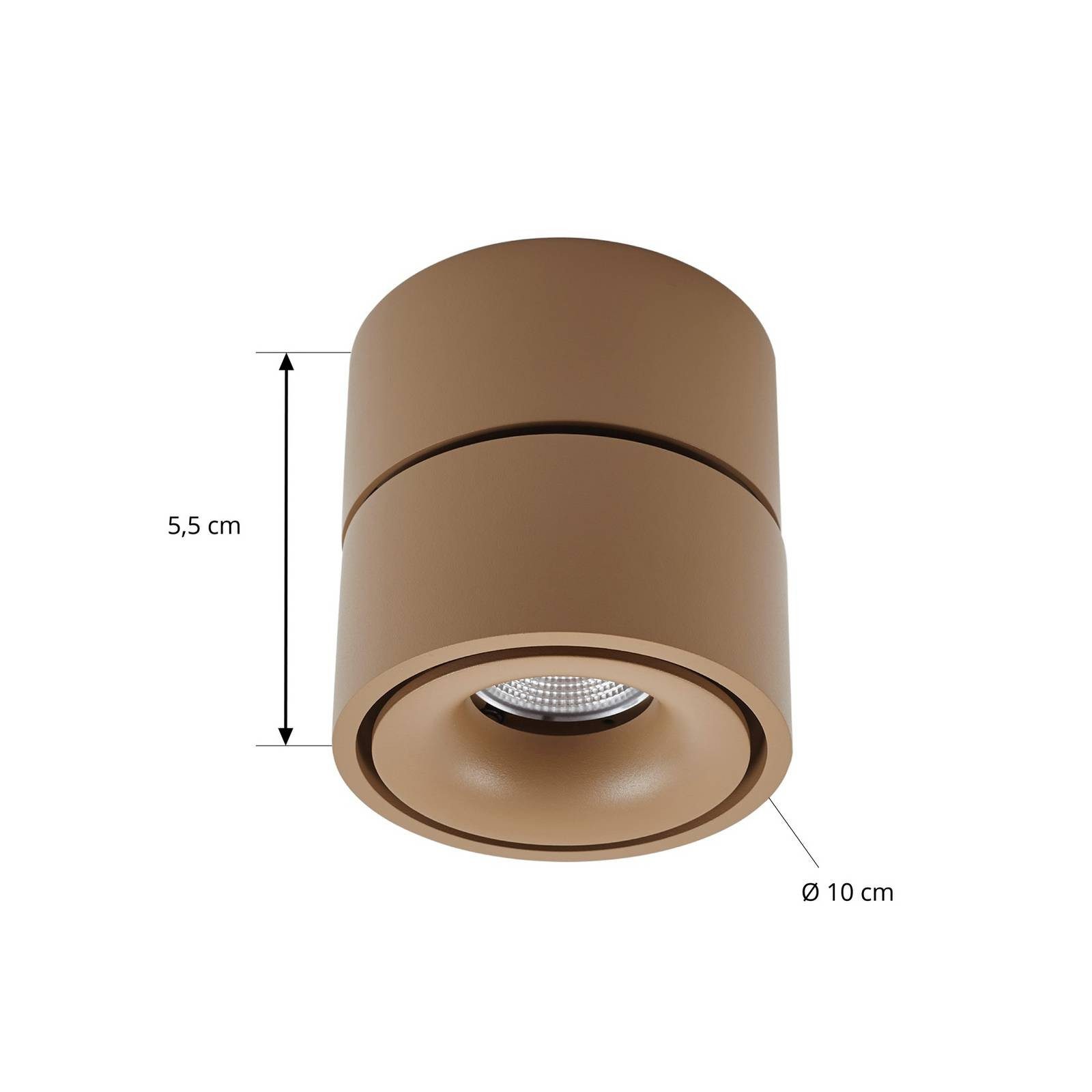 Arcchio Deckenstrahler Rotari, Nicht enthalten, 1 x 8,9 W LED, warmweiß