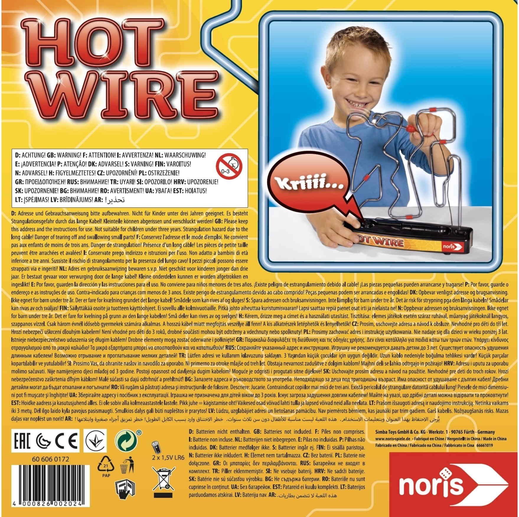 Noris Spiel Kinderspiel Geschicklichkeitsspiele Hot Wire 606060172