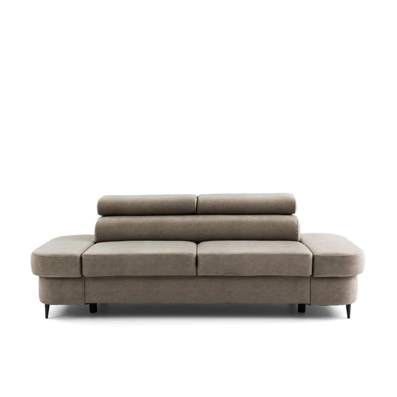 Muffo Sofa PRIAM, Modernes Design, keine Schlaffunktion, Verstellbare Kopfstützen, kompakte Größe