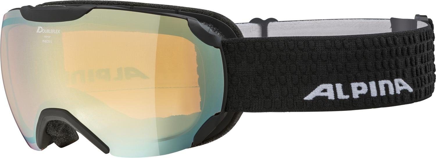 BLACK Q-LITE MATT Skibrille Alpina PHEOS Sports S