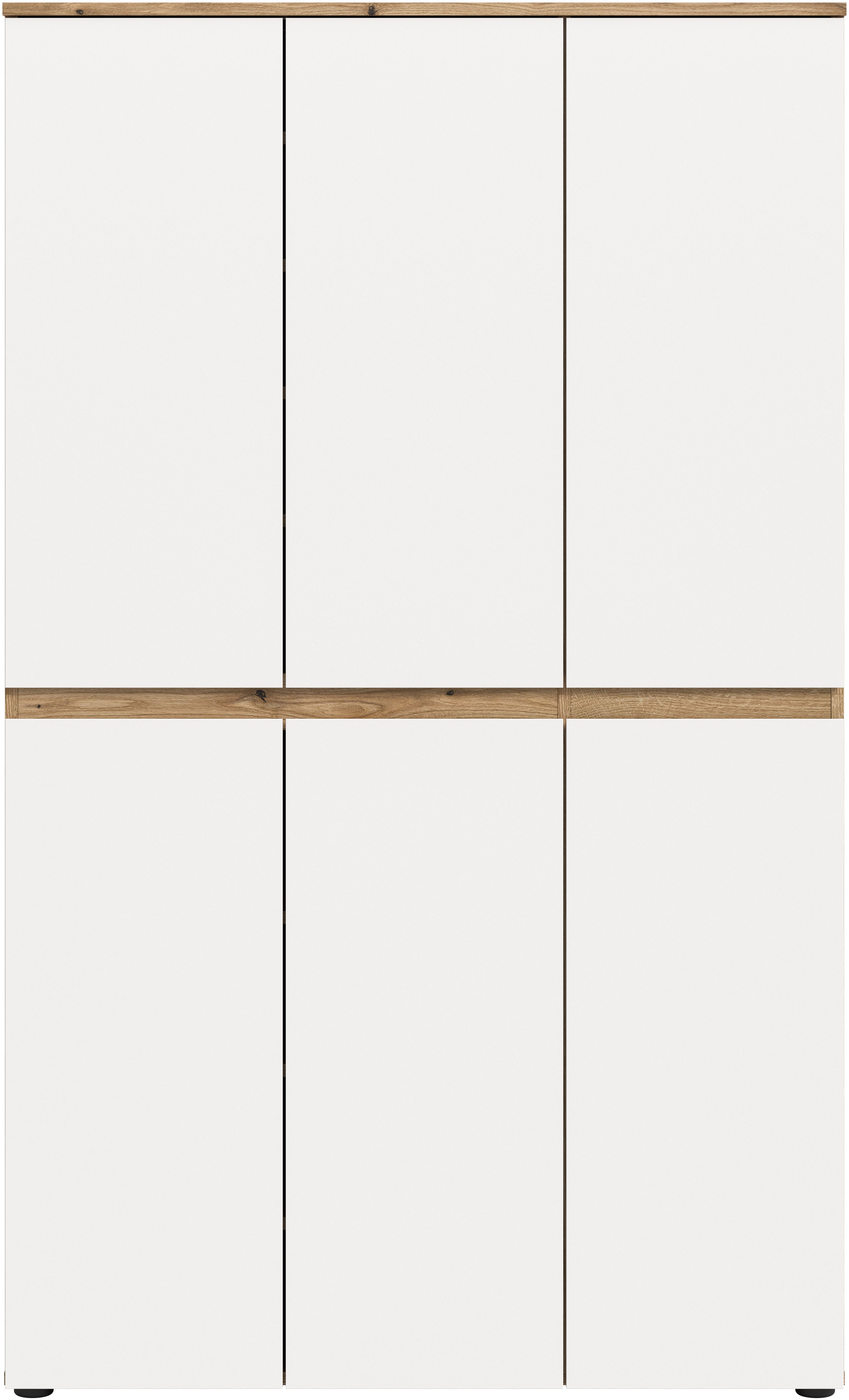 Home affaire Mehrzweckschrank CIPELA (1-St) BxH:105x175 cm, viel Stauraum, variable Einlegeböden, Kleiderstange