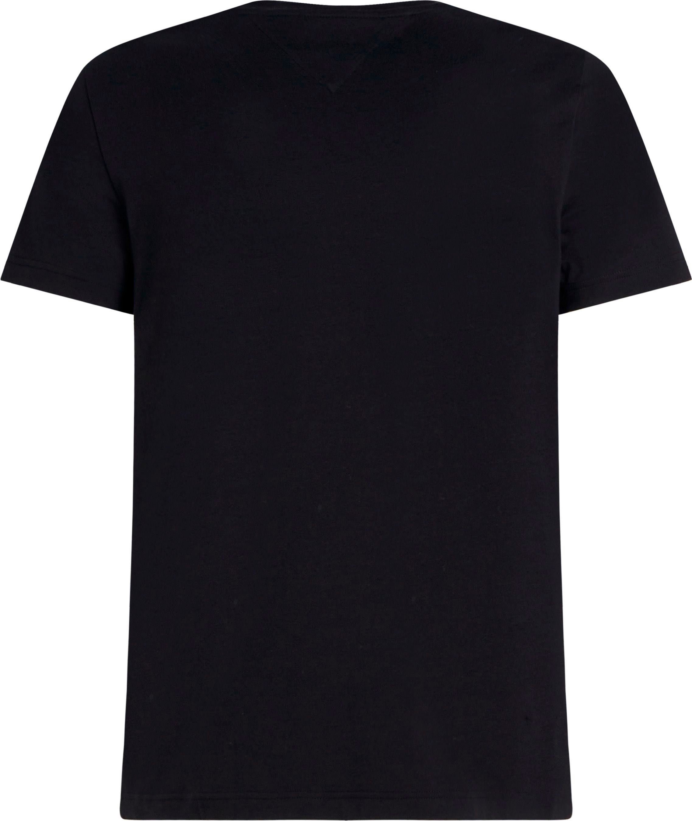 Tommy Hilfiger Big & Tall FIT BT-STRETCH T-Shirt SLIM Black TEE-B