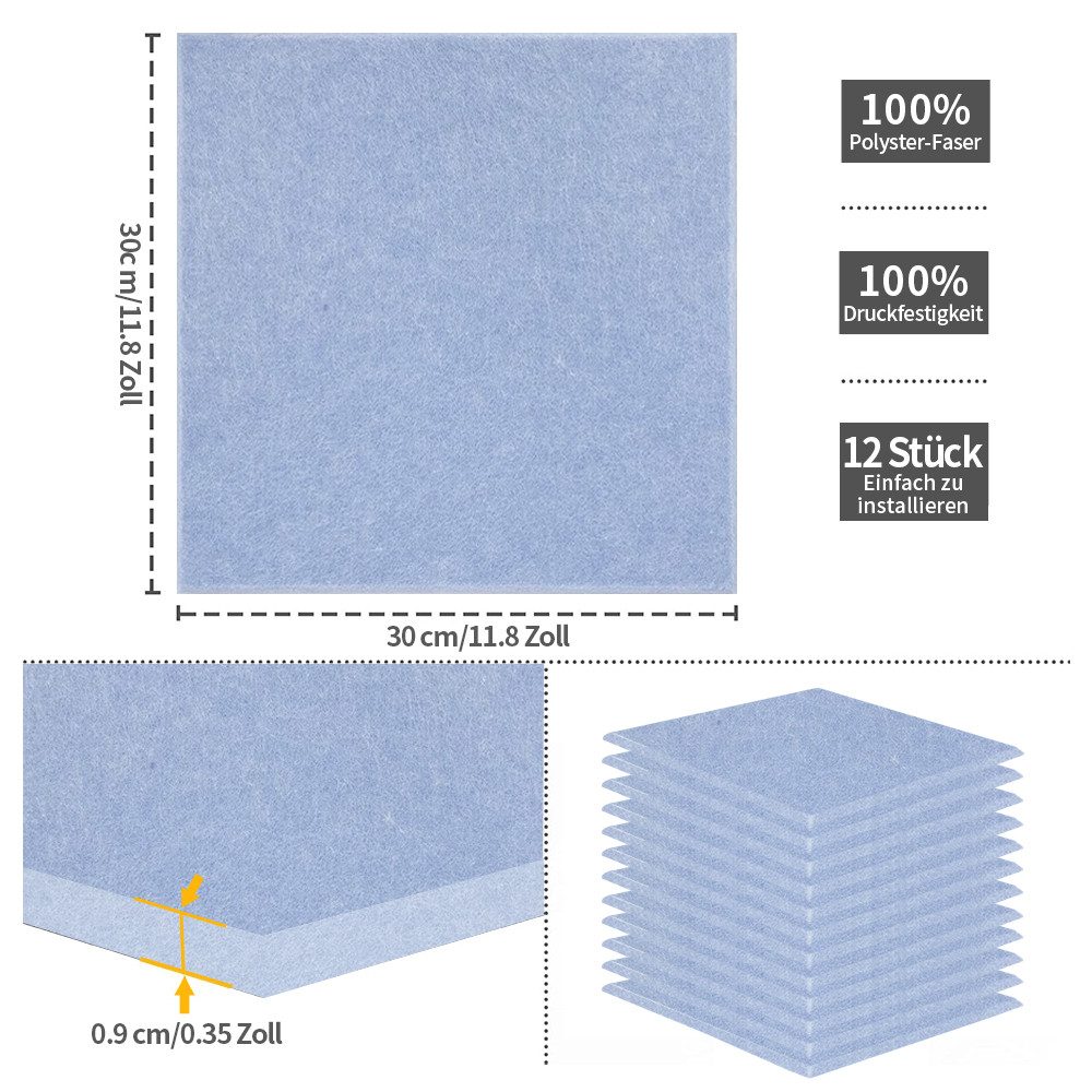 YMQHBS Akustikplatte Selbstklebend, 30 x 30 günstig online kaufen