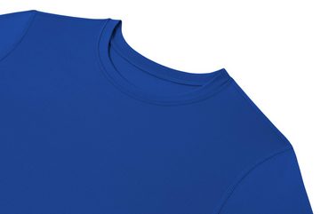 POWERLAYER Langarmshirt PowerLayer Kompressions Shirt Jungen Rundhalsausschnitt Blau 6-8 Jahre (1-tlg)