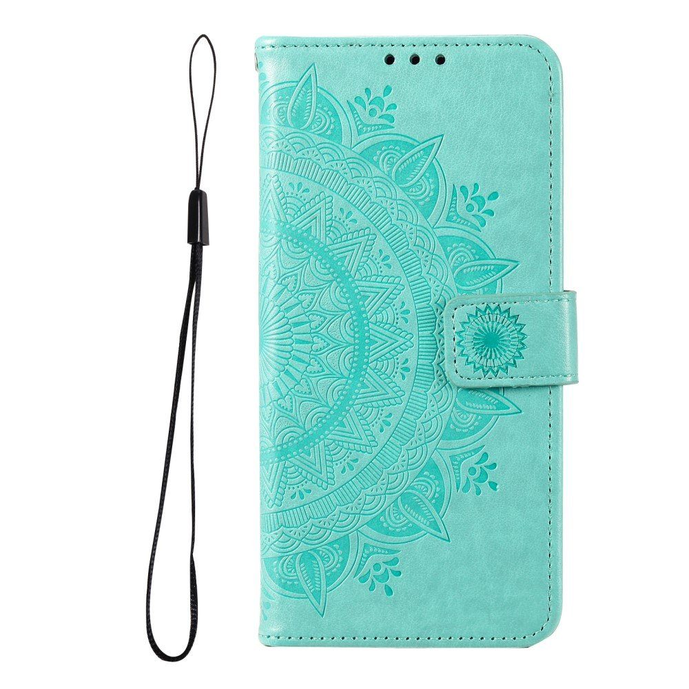 CoverKingz Handyhülle Hülle für Google Pixel 6 Handyhülle Tasche Flip Case Cover Etui 16,5 cm (6,5 Zoll), Klapphülle Schutzhülle mit Kartenfach Schutztasche Motiv Mandala