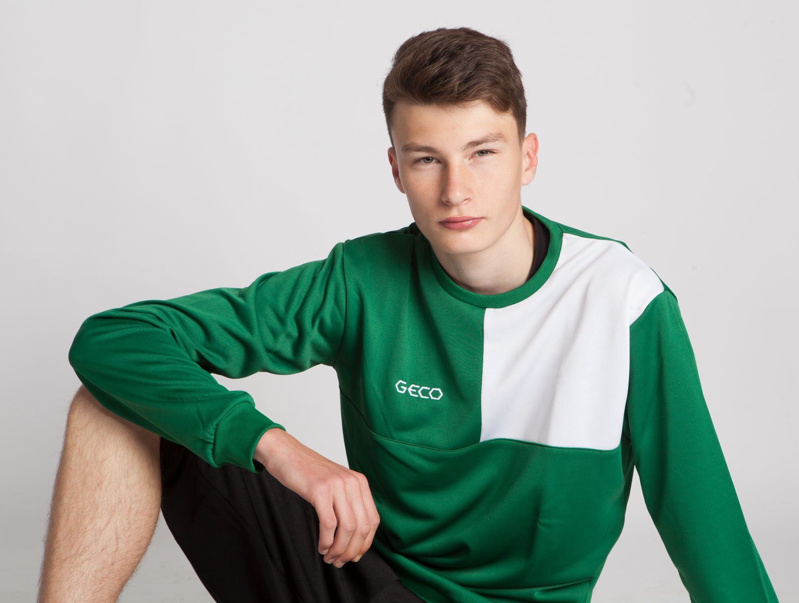 Sweatshirt Fußball Geco Geco Kusi Sportswear Sweatshirt Trainings zweifarbig rot