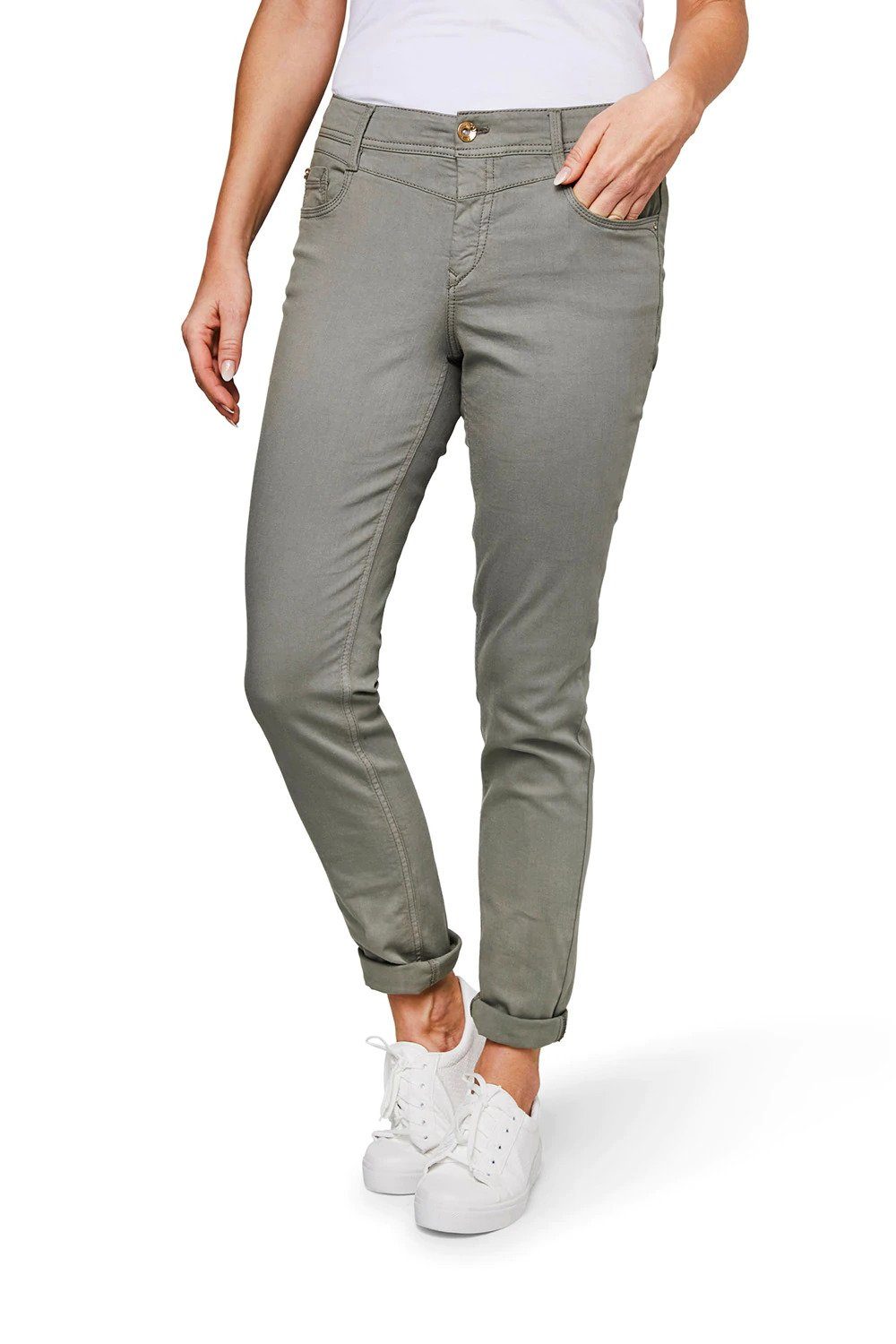 Atelier GARDEUR Stretch-Jeans ATELIER GARDEUR ZURI oliv 108-0-80421-75 - WonderShape®