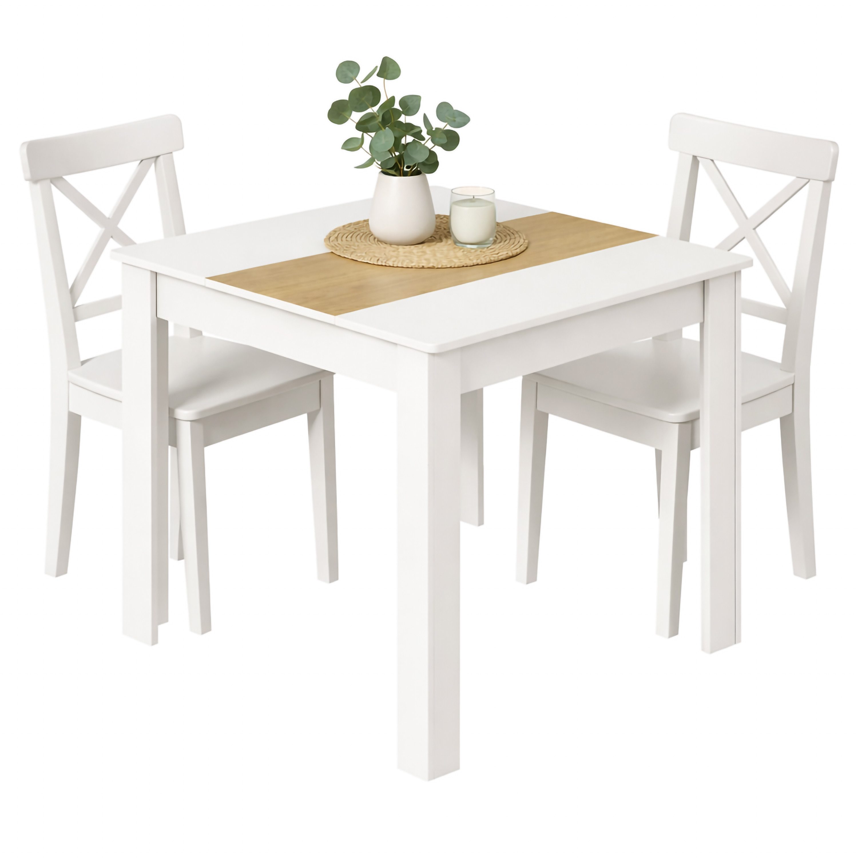 VCM Esstisch Esstisch Küchentisch B. 80 x T. 80 cm Disalo