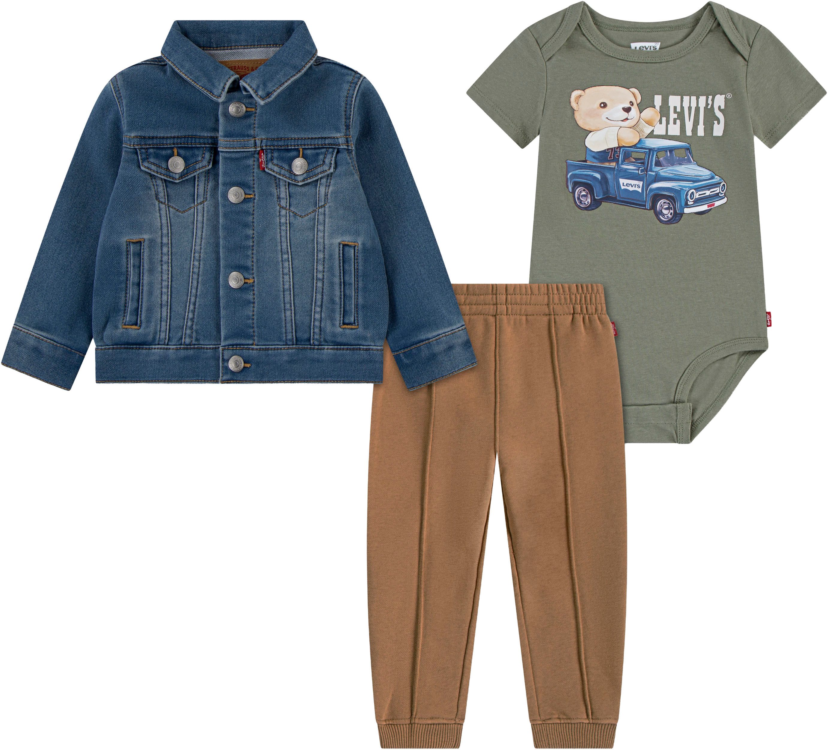 Levi's® Kids Body & Hose LVB TRUCKER, TEE,JOGGER (3-tlg) und Джинсиjacke, for Boys
