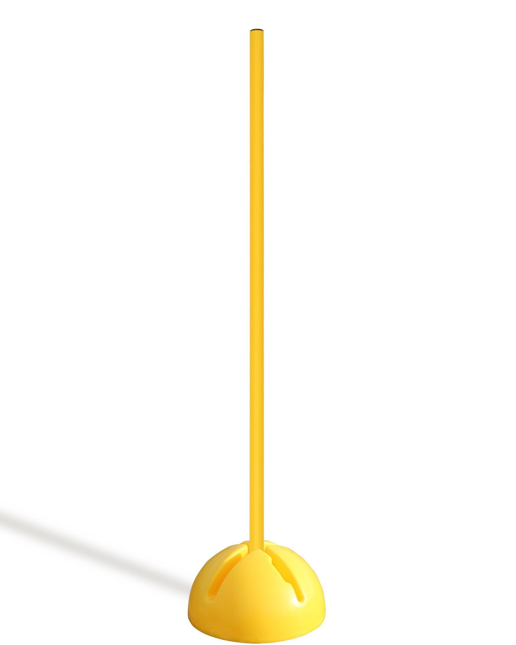 Agility-Slalom X-Fuß Slalomset mit Stange 100 cm Farbe Gelb