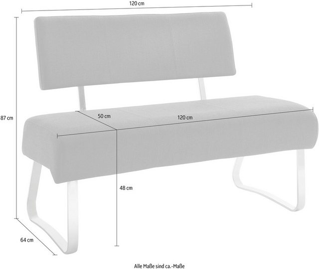 MCA furniture Polsterbank »Foshan« (1-St), Aqua Resistant Bezug, belastbar bis max. 200 kg-Otto