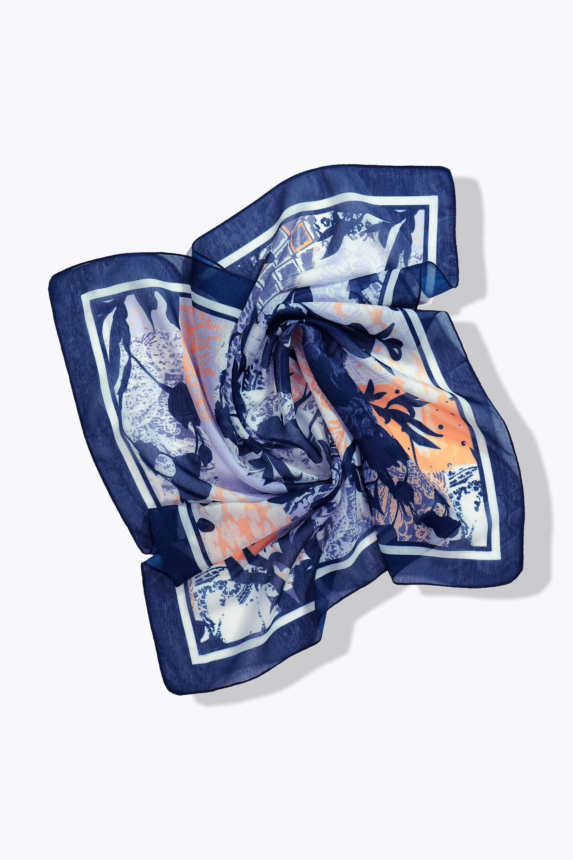 Ulla Popken Halstuch Tuch Blüten Bandama-Format