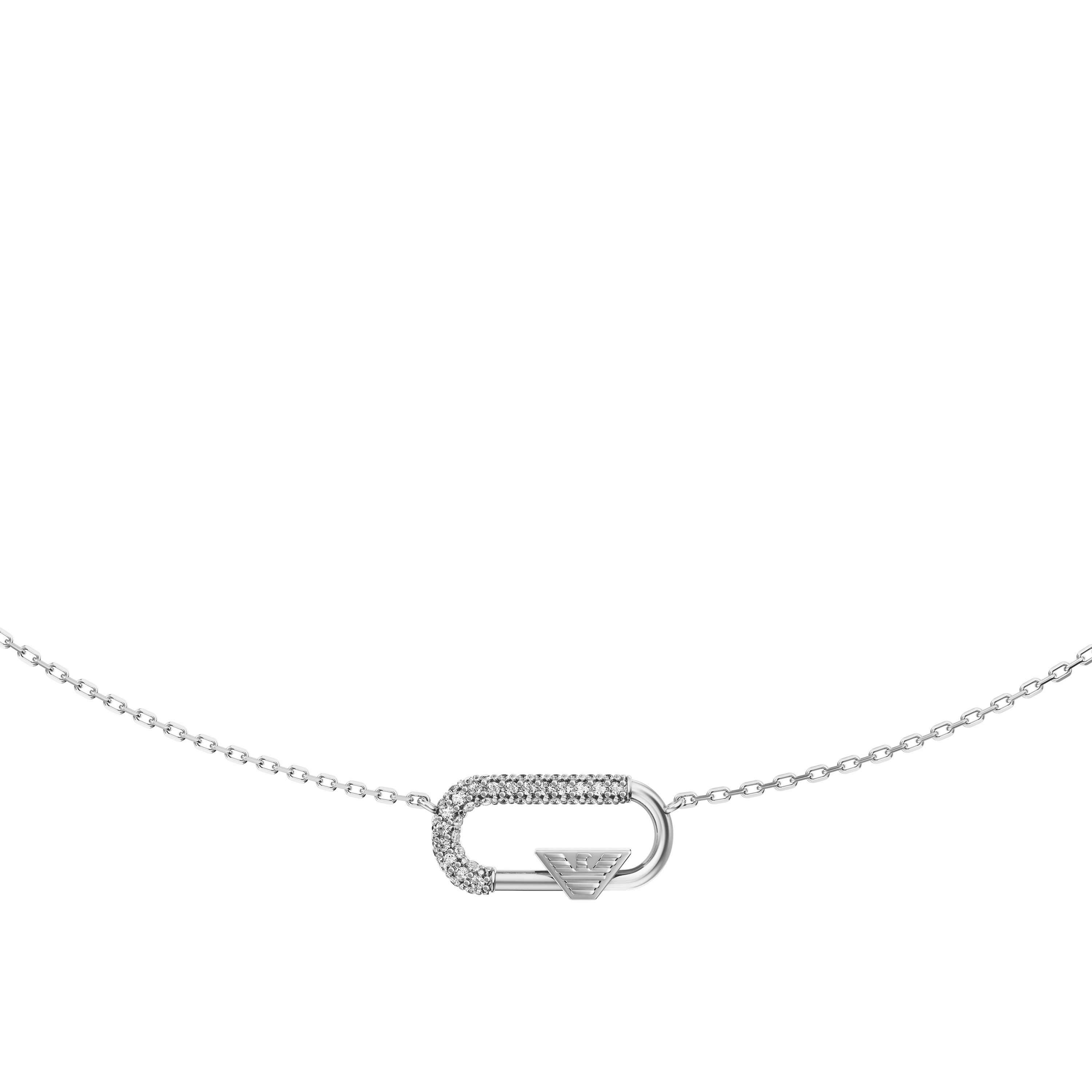 Emporio Armani Kette mit Anhänger, mit Zirkonia (synth)