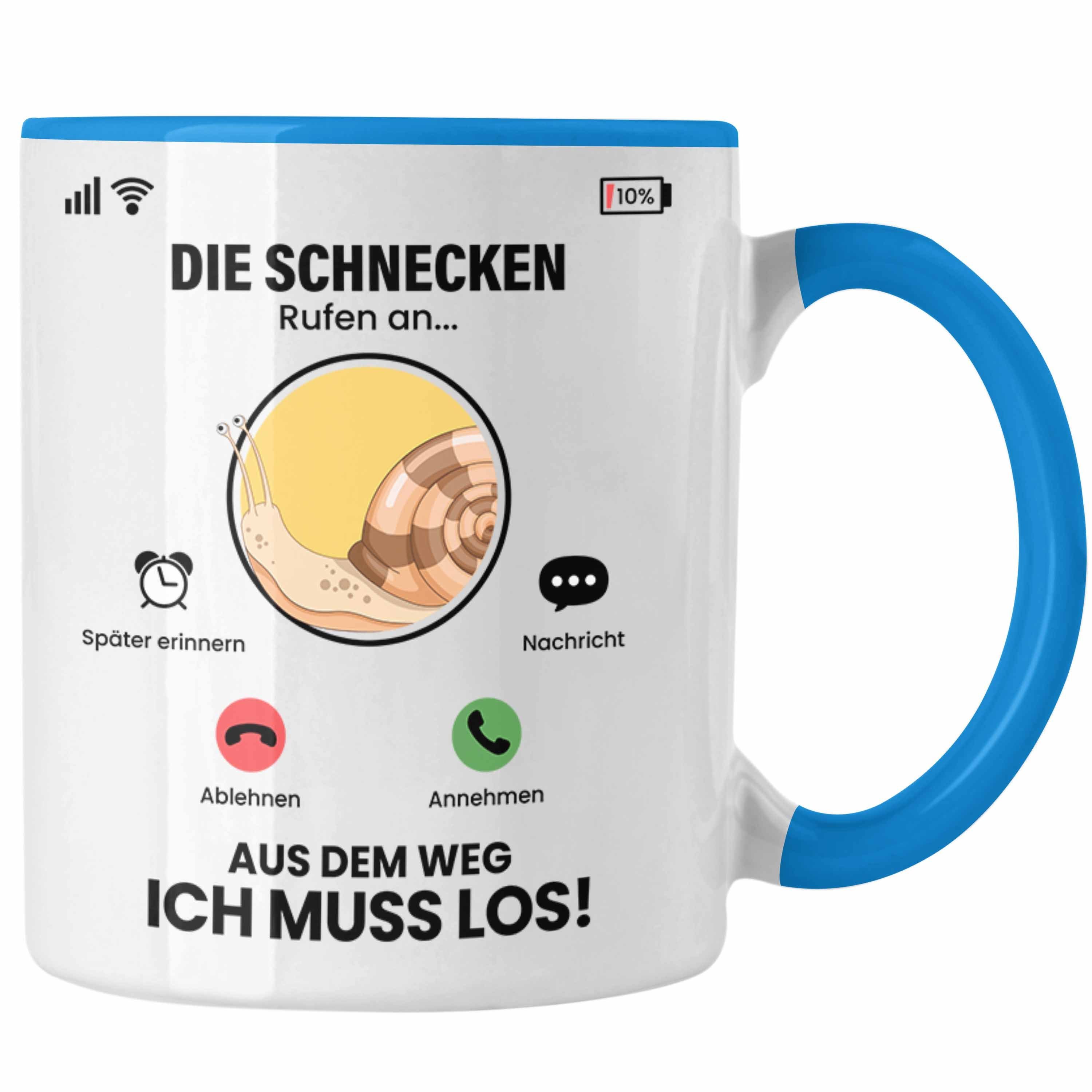 Geschenk Die G Schnecken für Rufen Tasse Züchter Blau An Besitzer Schnecken Tasse Trendation