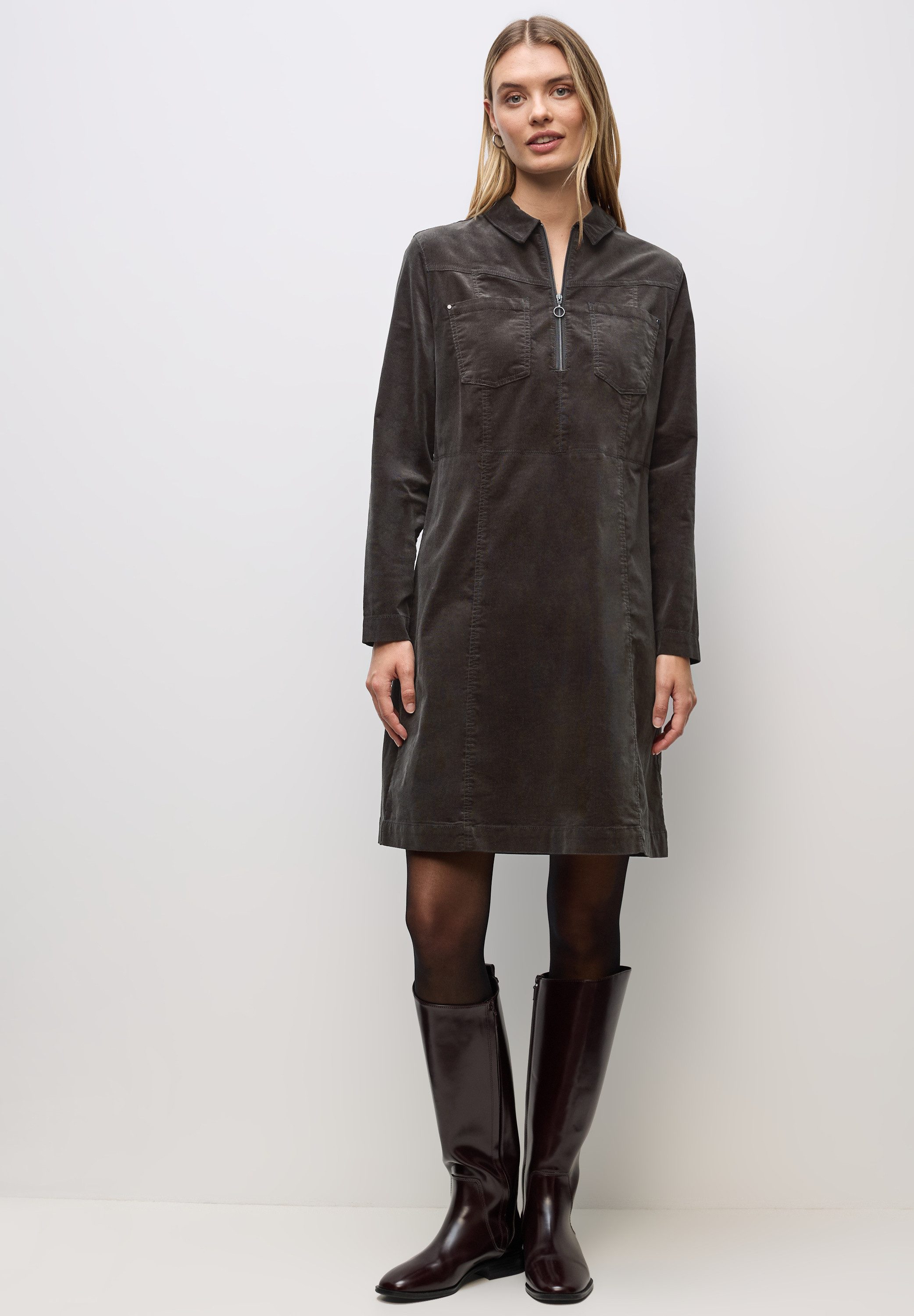 STREET ONE Cordkleid mit Zipper günstig online kaufen