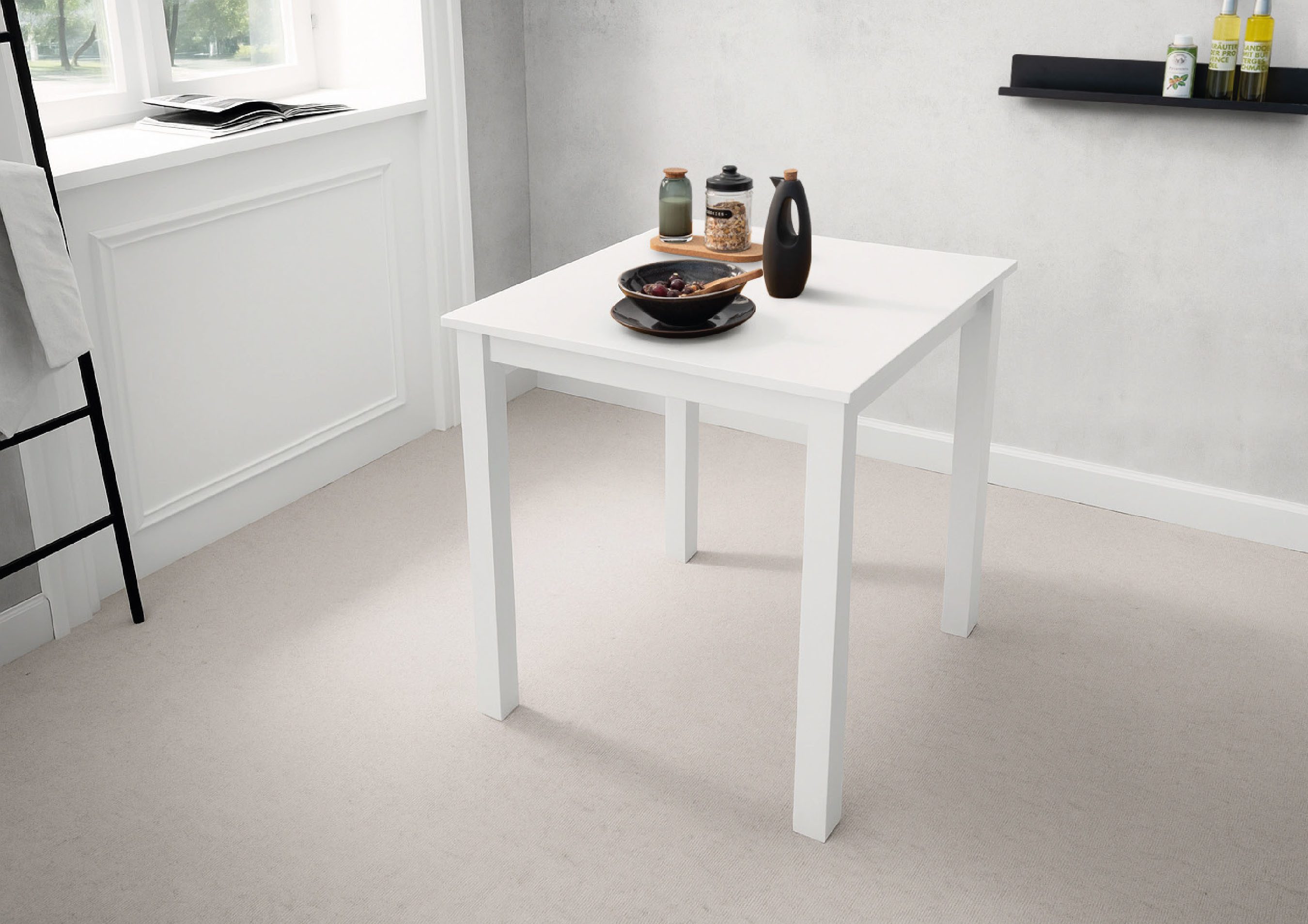 Woodroom Esstisch Kota (Hevea Massivholz, lackiert), Esszimmer Tisch massiv günstig online kaufen