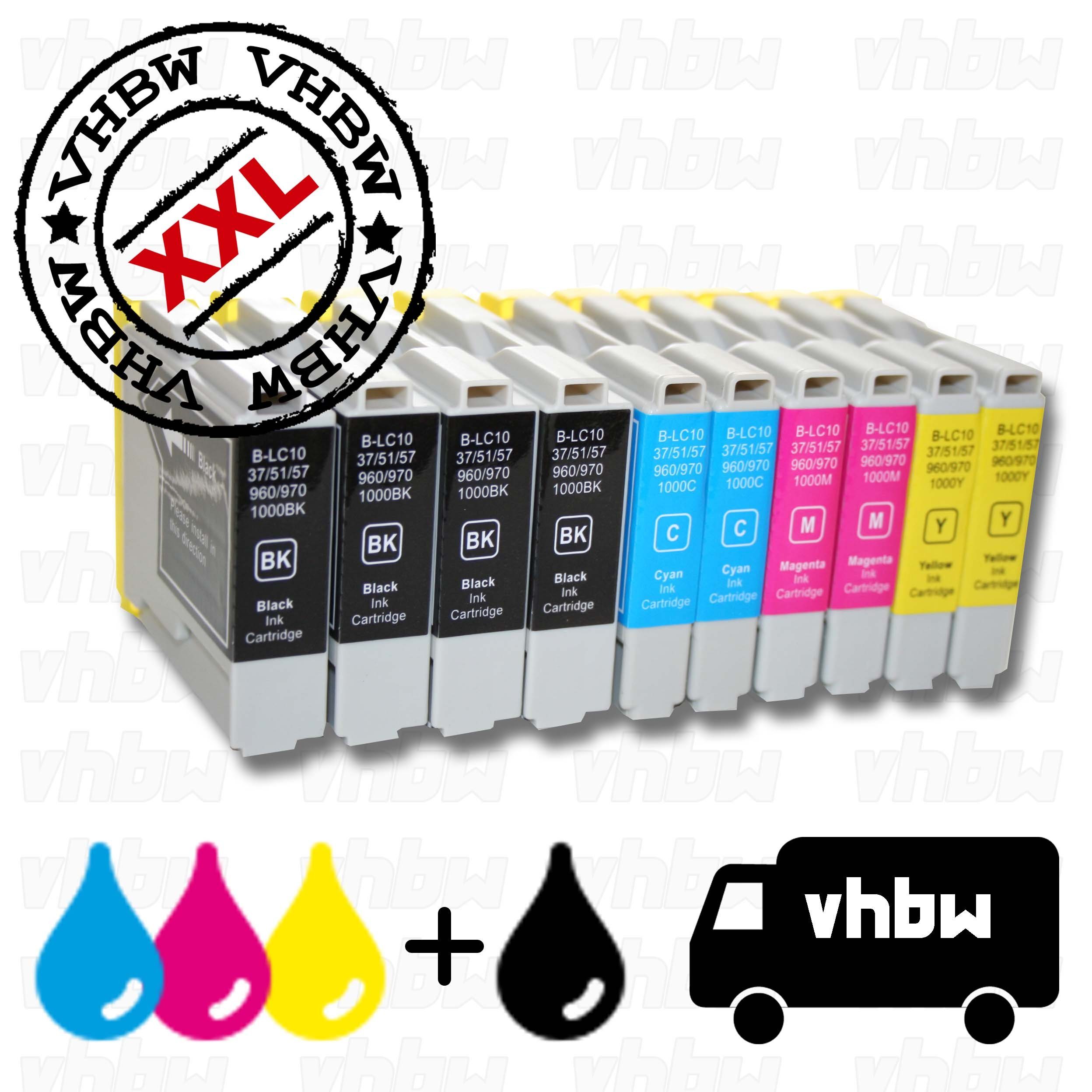 vhbw Tintenpatrone (passend für Brother MFC-Serie MFC-260C, MFC-3360C, MFC-440CN)