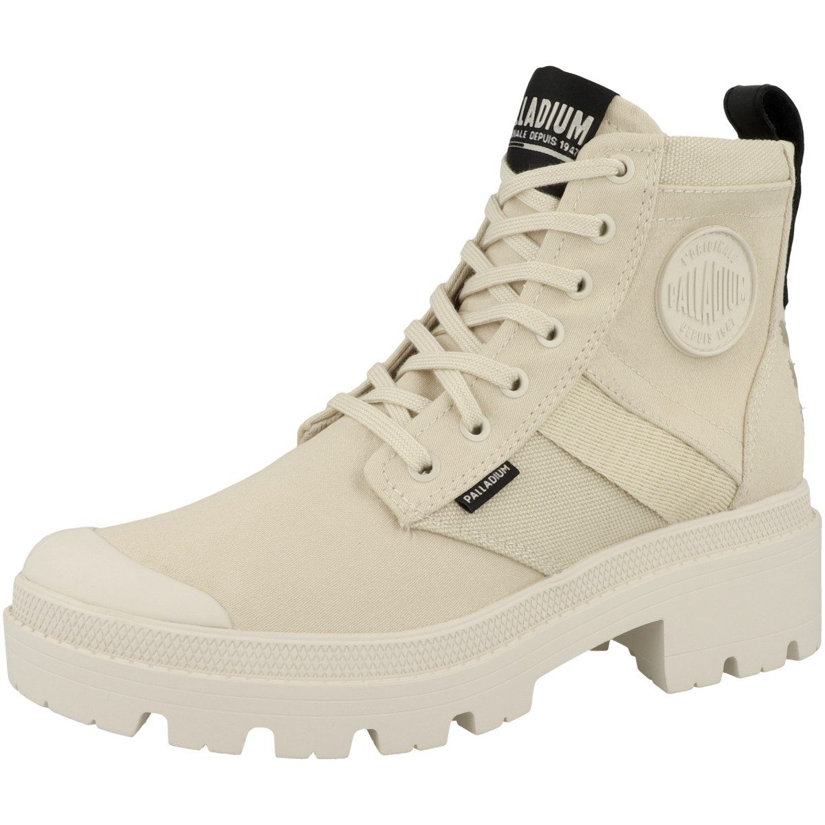 Hi creme Pallabase Army Palladium Damen Schnürboots