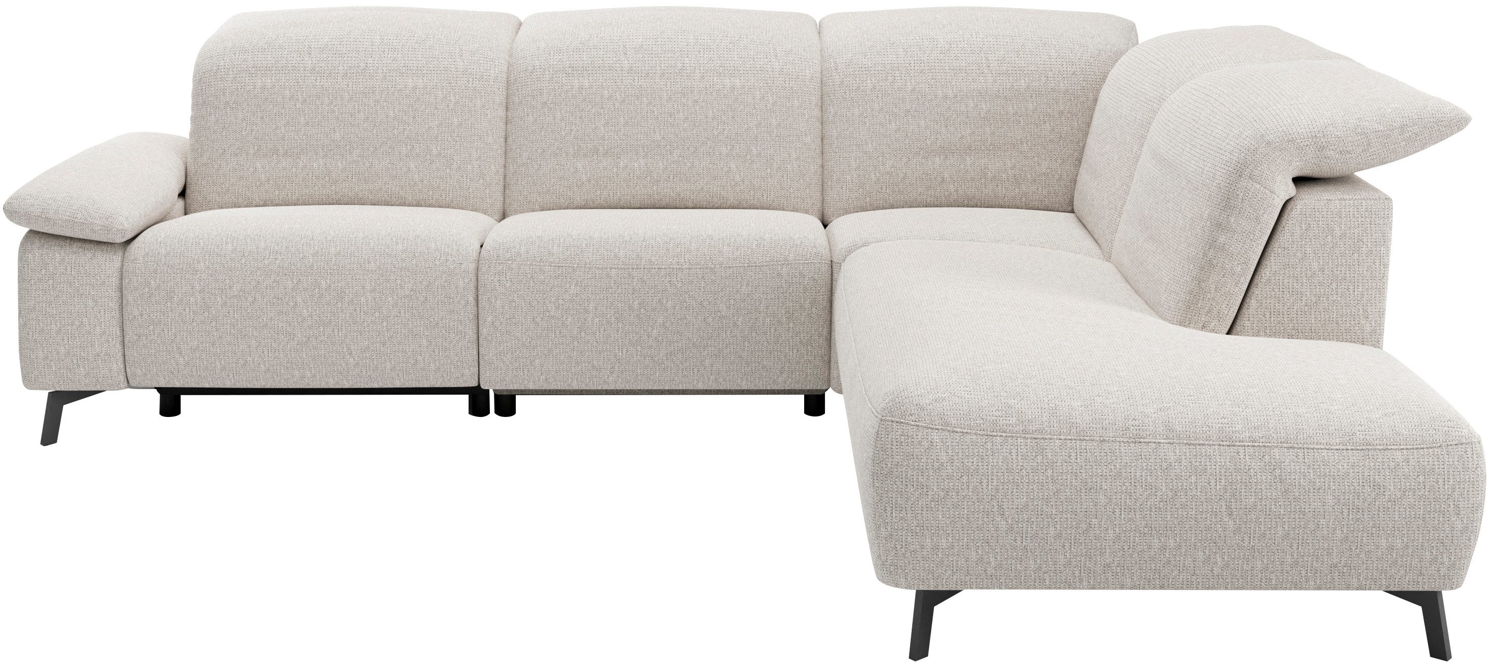 Musterring Ecksofa MR 370, intelligenter Komfort im modernen Design, Optionale Relaxfunktion, flexible Kopfteile & klappbare Armlehnen