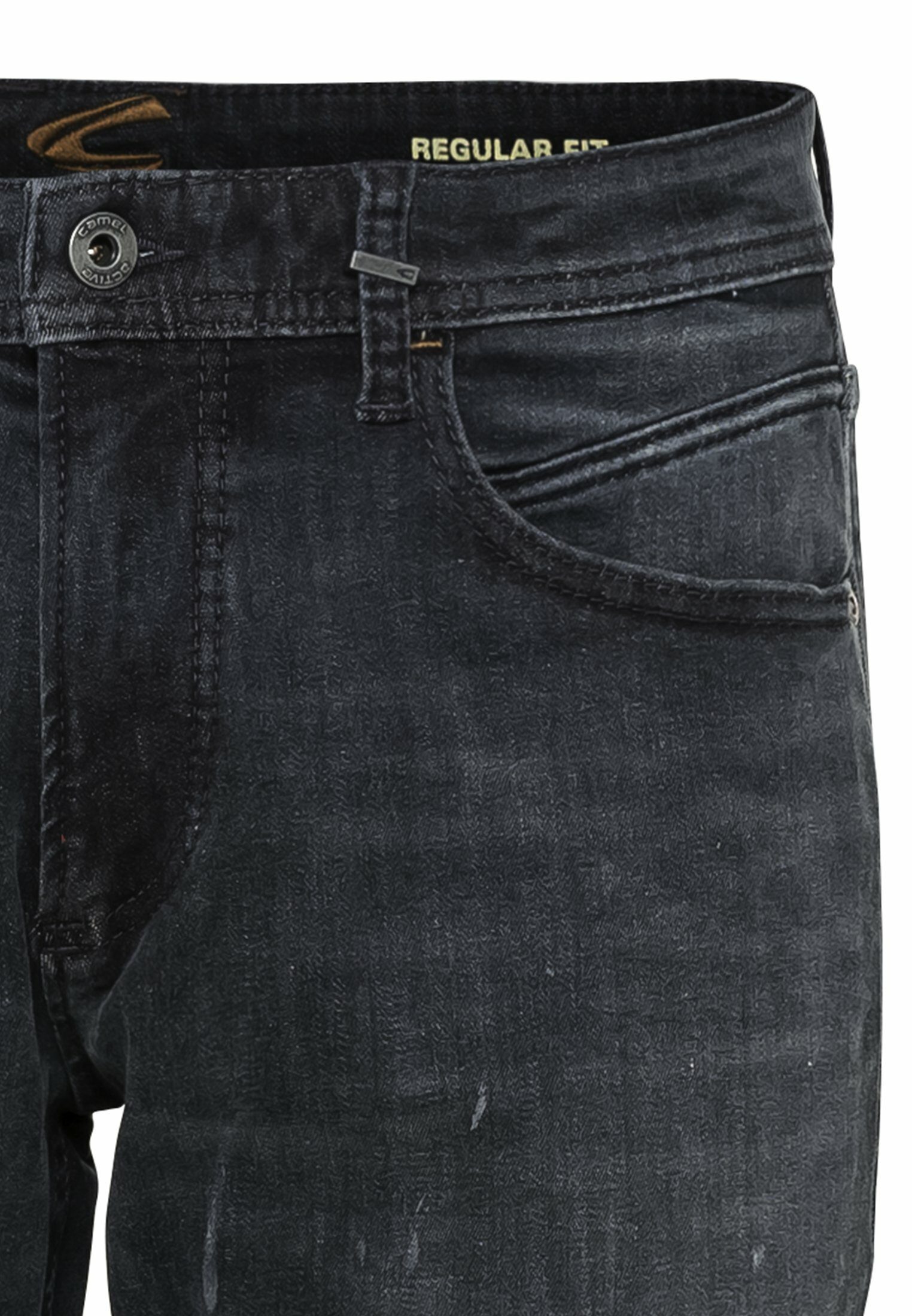 camel Fit active Regular Baumwolle Blau 5-Pocket aus 5-Pocket-Jeans Jeans