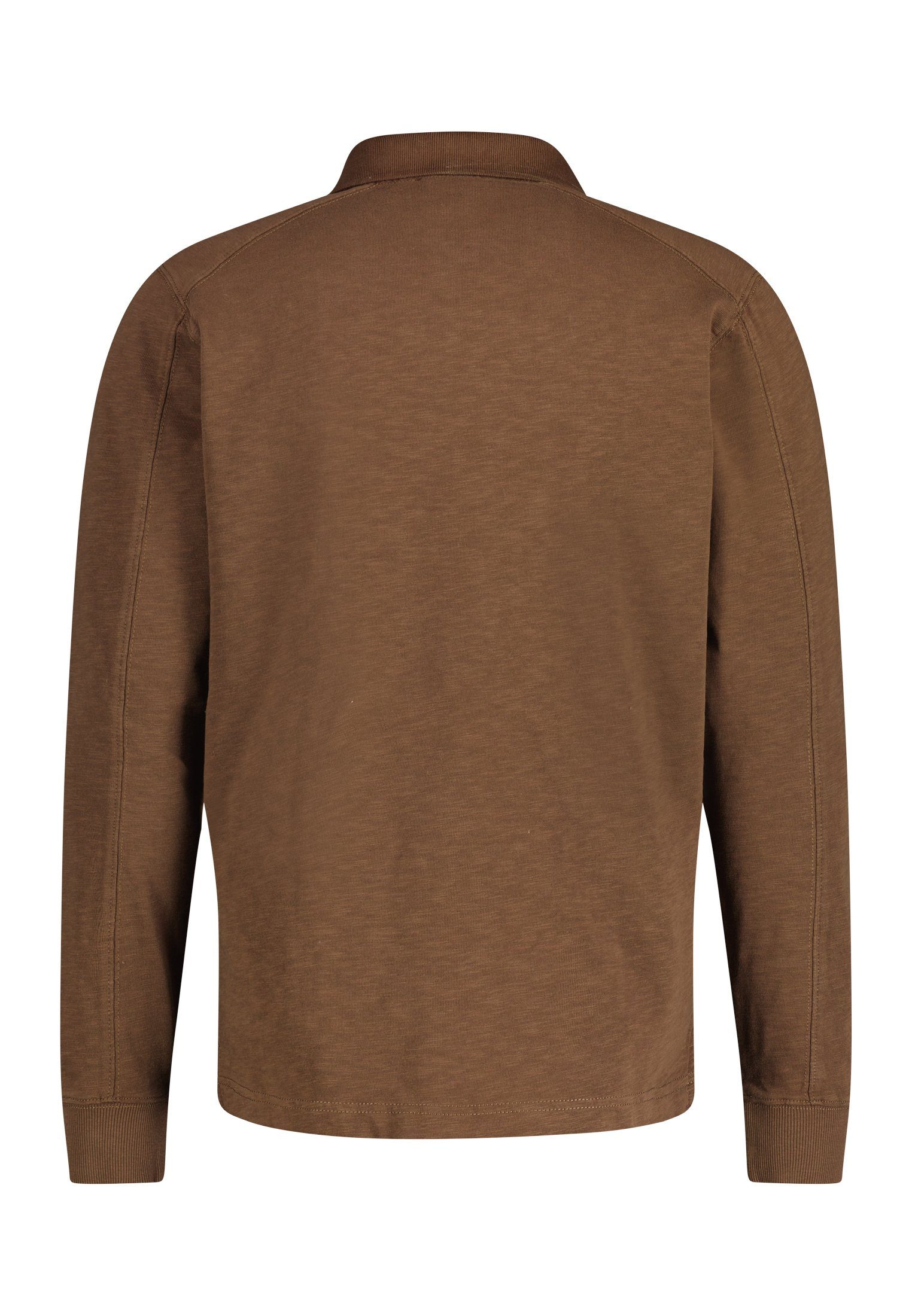 BUFFALO BROWN LERROS Jerseypolo LERROS Rugbystyle im Sweatjacke